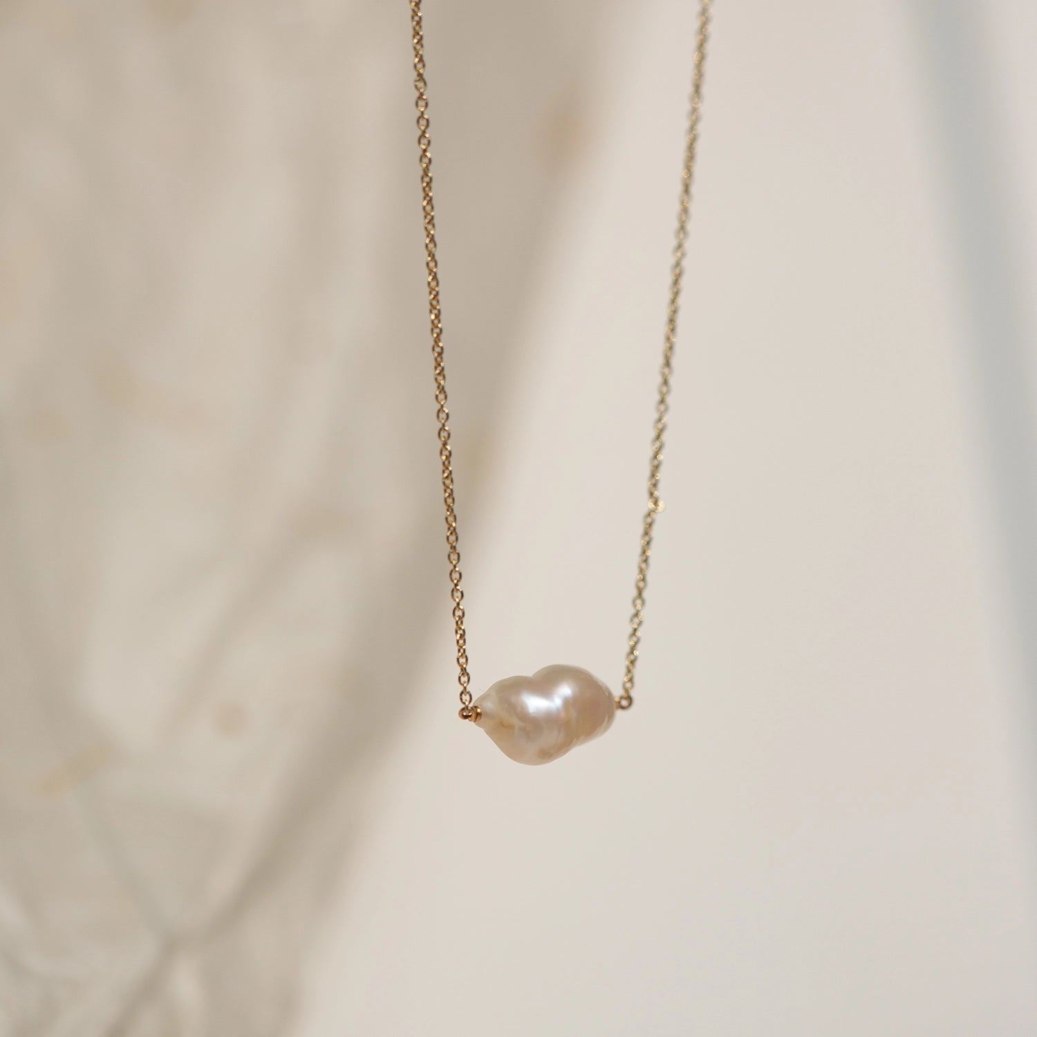 Sofia Perla 14K Yellow Gold Pearl Necklace - Elegant Dainty Jewelry for Women, Perfect for Weddings, Parties & Everyday Wear