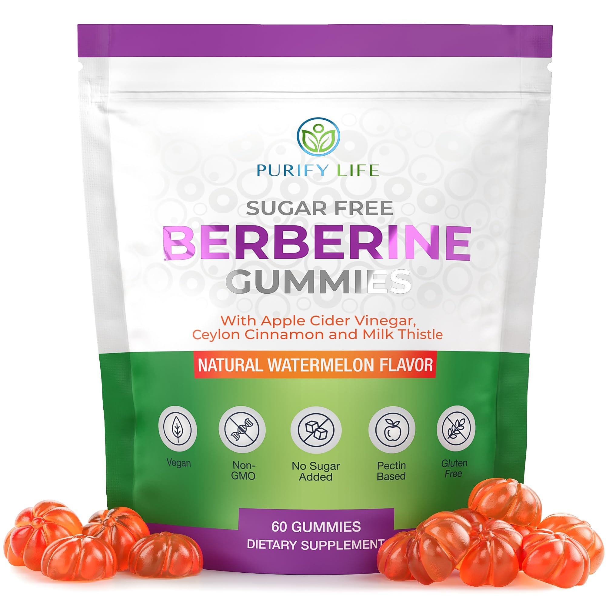 Keto Berberine Complex Gummies - Sugar-Free Supplement with Ceylon Cinnamon, Milk Thistle & Apple Cider Vinegar | AMPK Metabolic Activator for Weight Management, Energy Boost, Gut Health & Intermittent Fasting Support | Ideal for Ketogenic Diet & Healthy Lifestyle