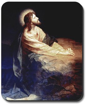 Religious Art Mouse Pad - Garden of Gethsemane Design for Computer Desk, Office & Gaming Setup | Non-Slip Rubber Base | Perfect for Work, Prayer & Meditation Spaces