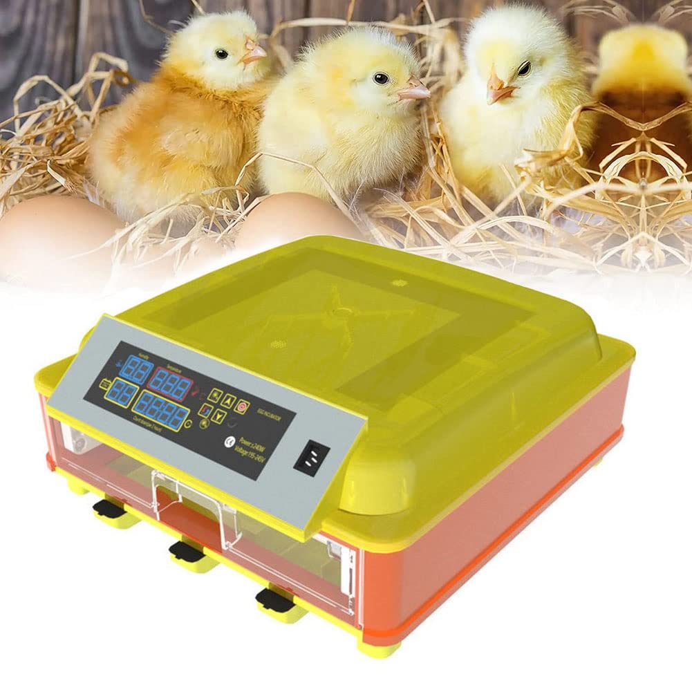 Tujisek 46 Egg Automatic Digital Incubator with Temperature & Humidity Control - Poultry Hatching Machine for Chicken, Quail, Ducks, Goose - Clear View Drawer Design - Perfect for Home Farming, Classroom Projects & Backyard Poultry Breeding