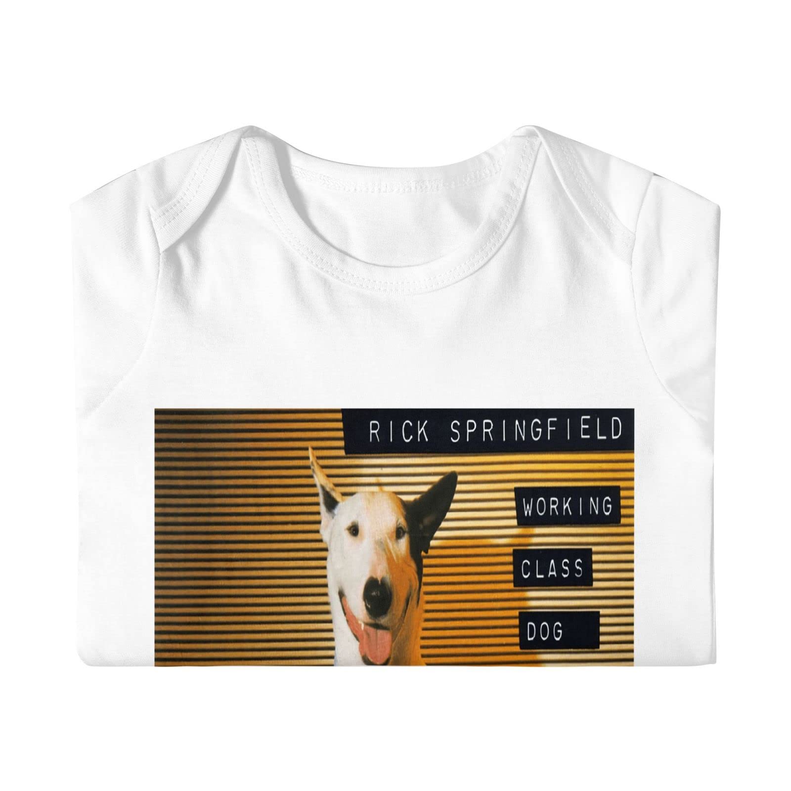 American Rick Music Springfield Baby Onesie - Newborn Romper, Unisex Short Sleeve Bodysuit with 3D Printing | Soft Cotton Jumpsuit for 0-3 Months Baby Boys & Girls | Perfect for Playdates, Photo Shoots & Everyday Comfort