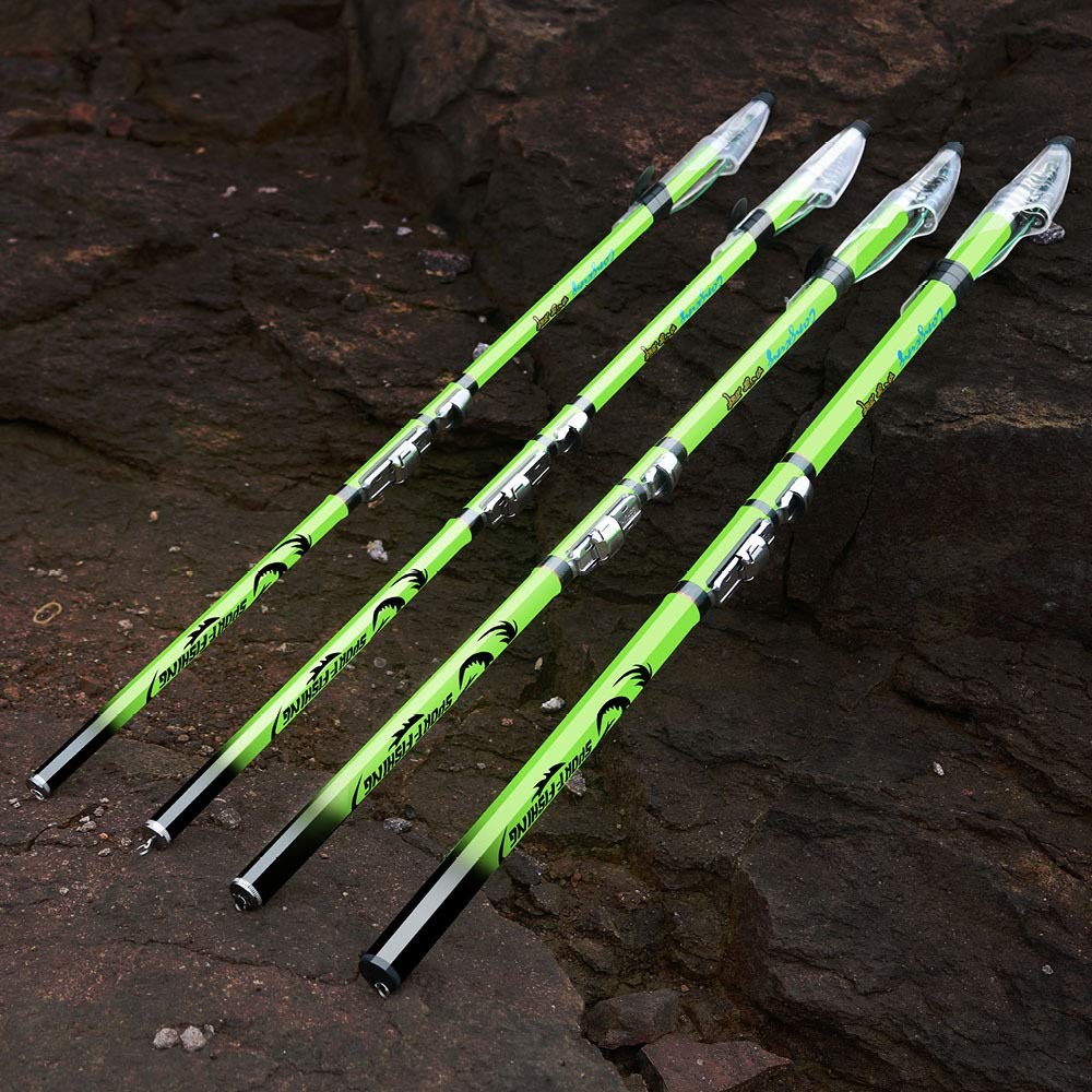Telescopic Carbon Fiber Fishing Rod and Reel Combo - 3.6M Portable Ultralight Spinning Rod for Rock, Carp & Travel Fishing | Perfect for Backpacking, Shore Fishing & Outdoor Adventures