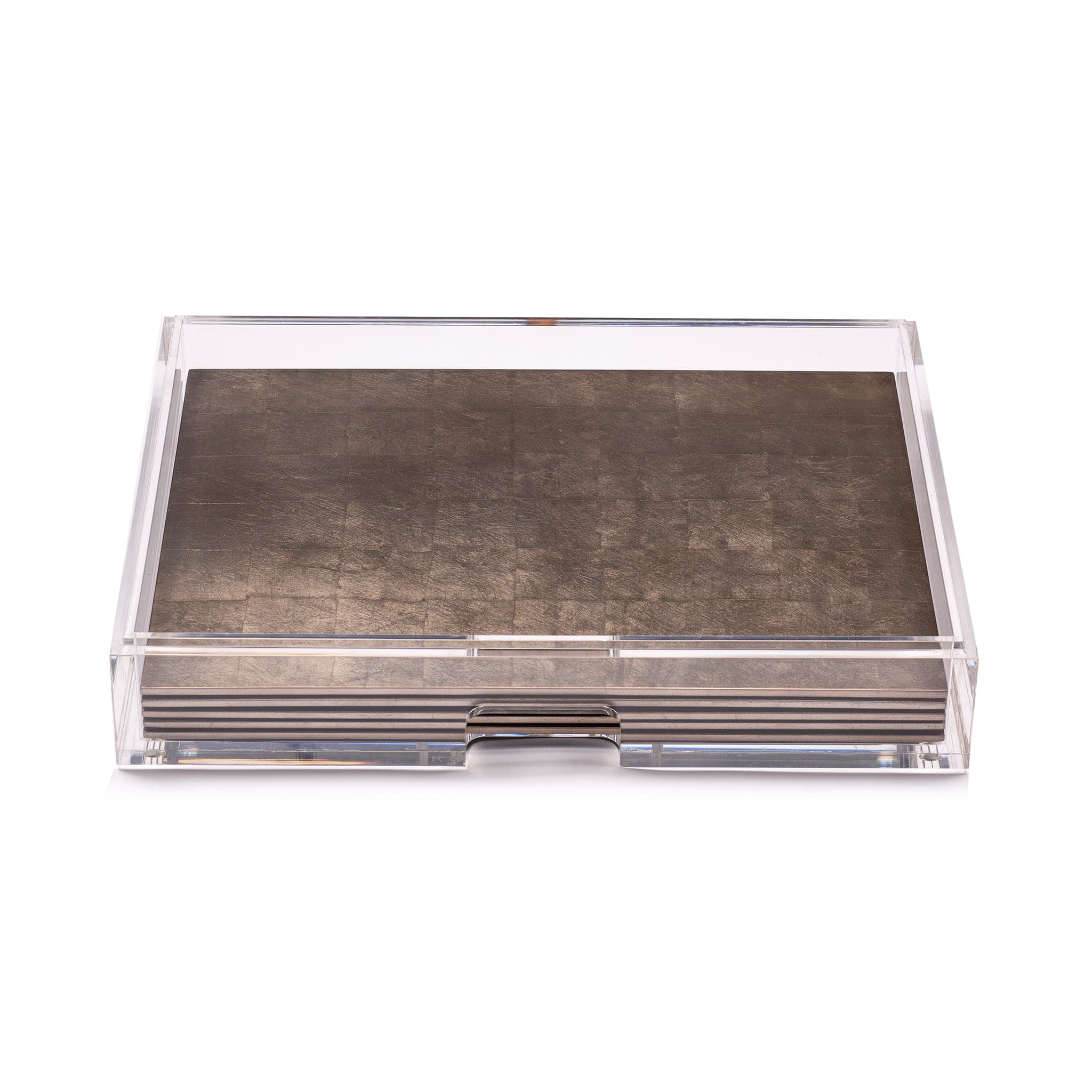 Grand Matbox Clear Matte Taupe - Premium Matte Makeup Organizer for Vanity, Bathroom & Travel - Perfect for Cosmetics, Jewelry & Skincare Storage