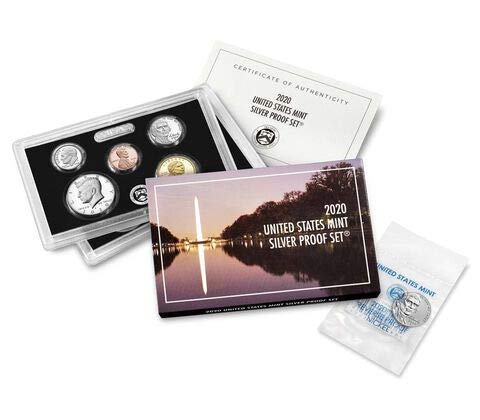 2020 US Mint Silver Proof Coin Set with Reverse Proof W Nickel - Rare Key Coin Collection for Collectors & Investors | Perfect for Gifts, Display & Portfolio Diversification