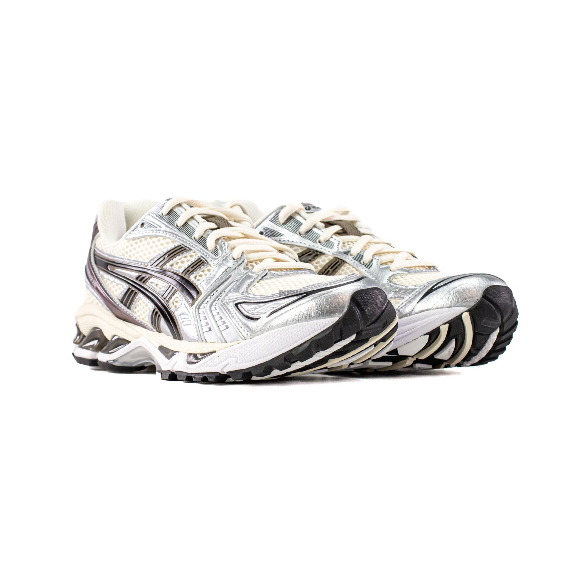 ASICS Gel Kayano 14 Running Shoes for Men & Women - Cream Black Metallic Plum Colorway (2023) - Lightweight Cushioned Sneakers for Jogging, Gym Workouts & Everyday Wear