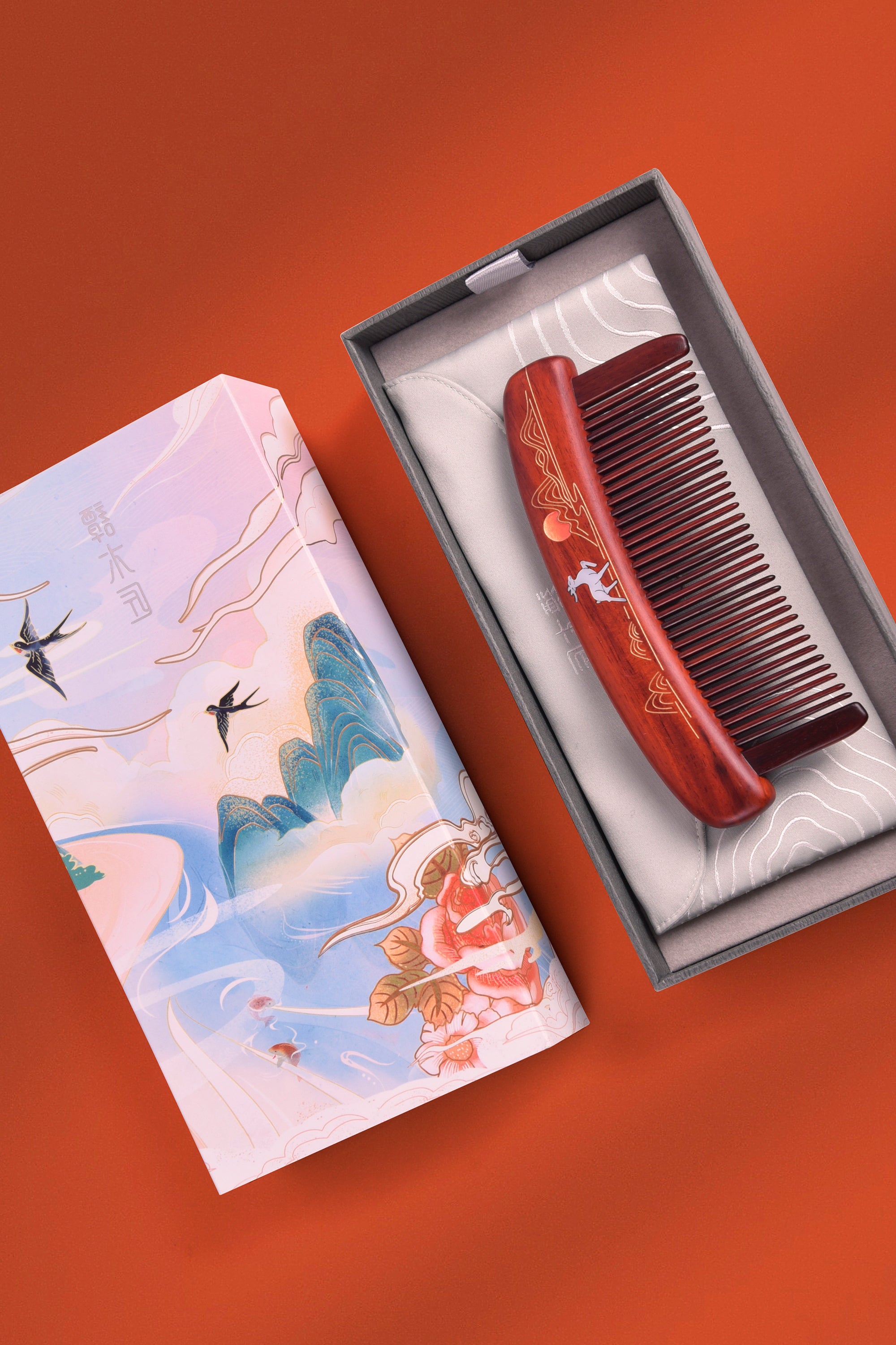 Premium Rosewood Comb for Hair Care - Natural Wooden Hairbrush for Detangling & Styling - Perfect for Daily Use, Travel & Gifts