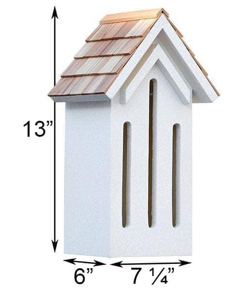 Classic White Butterfly House - Decorative Garden Decor for Attracting Butterflies | Perfect for Outdoor Gardens, Patios, and Backyards