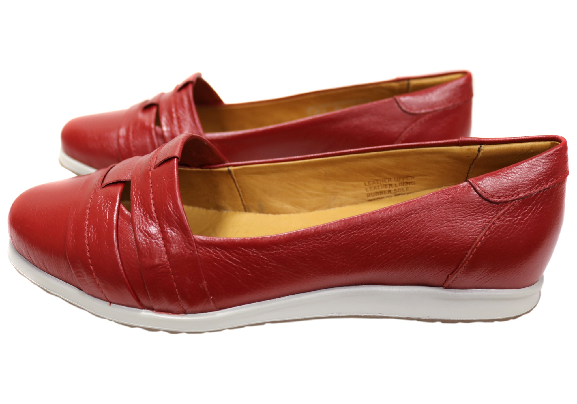 Opananken Yasmine Women's Comfortable Brazilian Leather Flats - Soft Slip-On Loafers for Work, Travel & Casual Wear