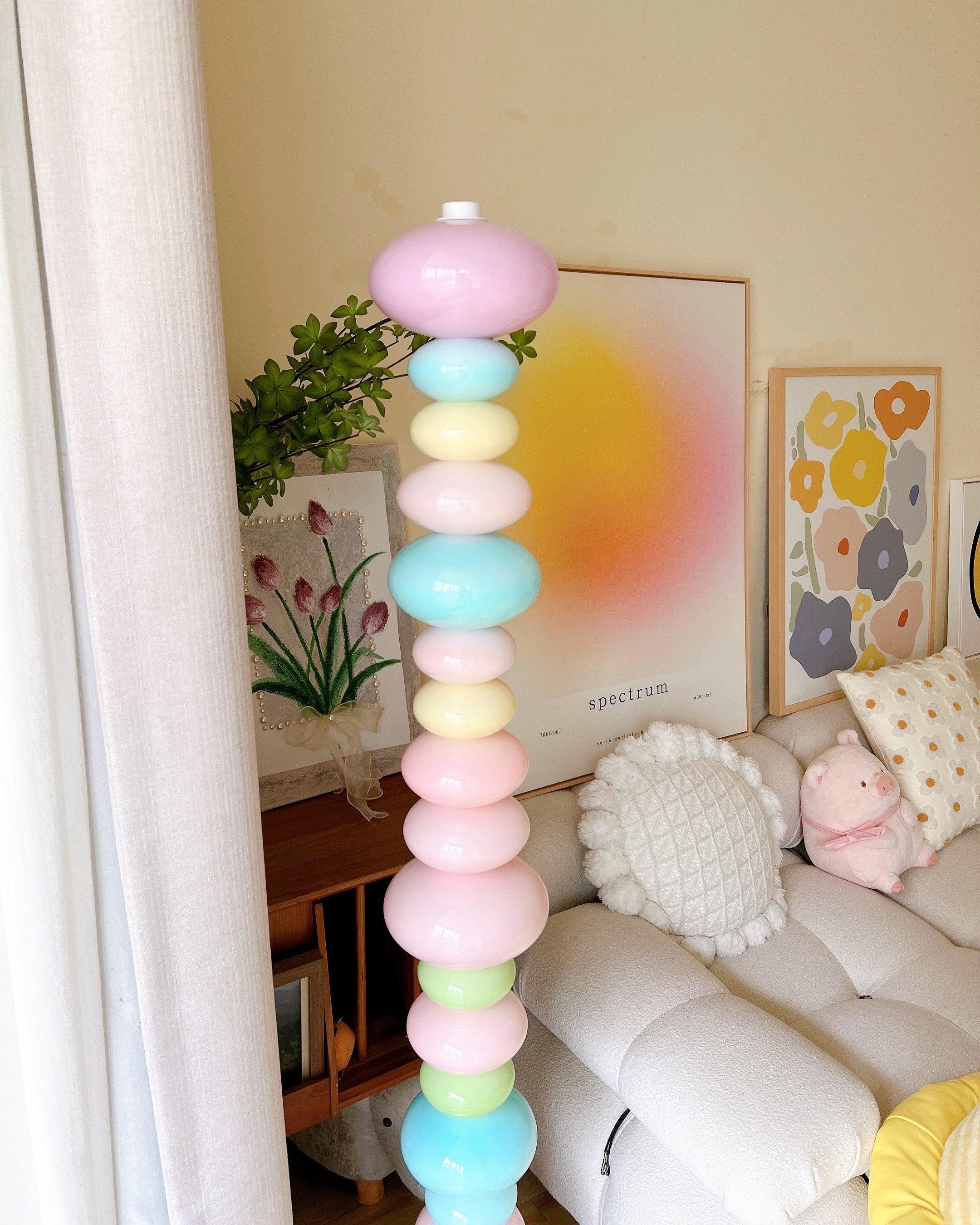 Modern LED Candy Floor Lamp - Adjustable Brightness for Living Room, Bedroom & Office - Stylish Home Decor Lighting for Relaxation & Ambiance