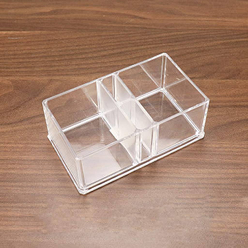Clear Acrylic Napkin Holder & Tissue Box Organizer - 1 Piece Bar Caddy for Cocktail Napkins, Paper Serviettes & Straws - Modern Dining Table Decor for Home, Restaurants & Parties