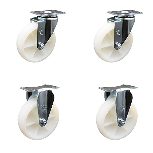 2 Swivel - 2 Rigid