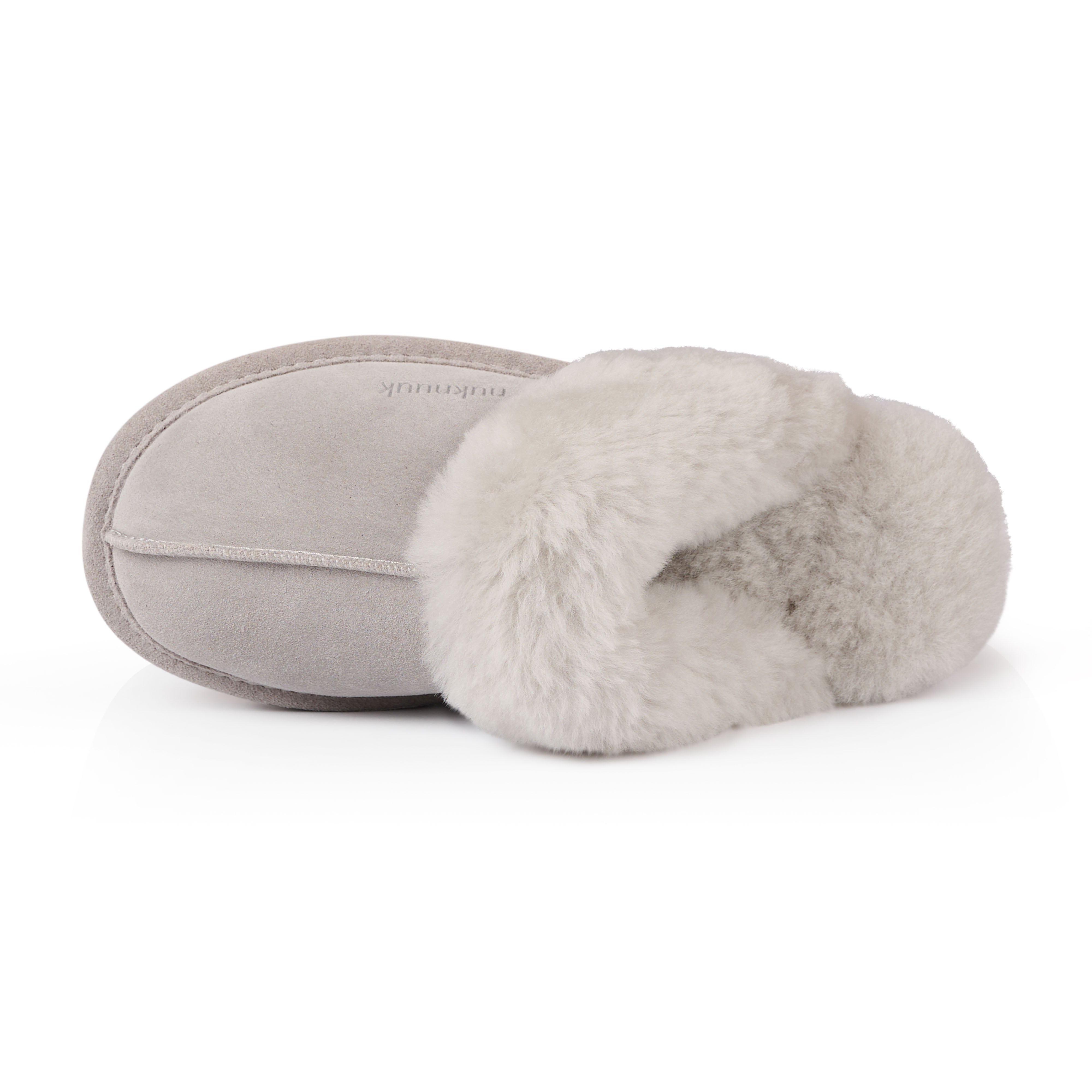 Harlow Women's Cozy Memory Foam Slippers - Soft Indoor/Outdoor House Shoes for Women, Grey - Perfect for Relaxing at Home, Lounging, and Running Errands