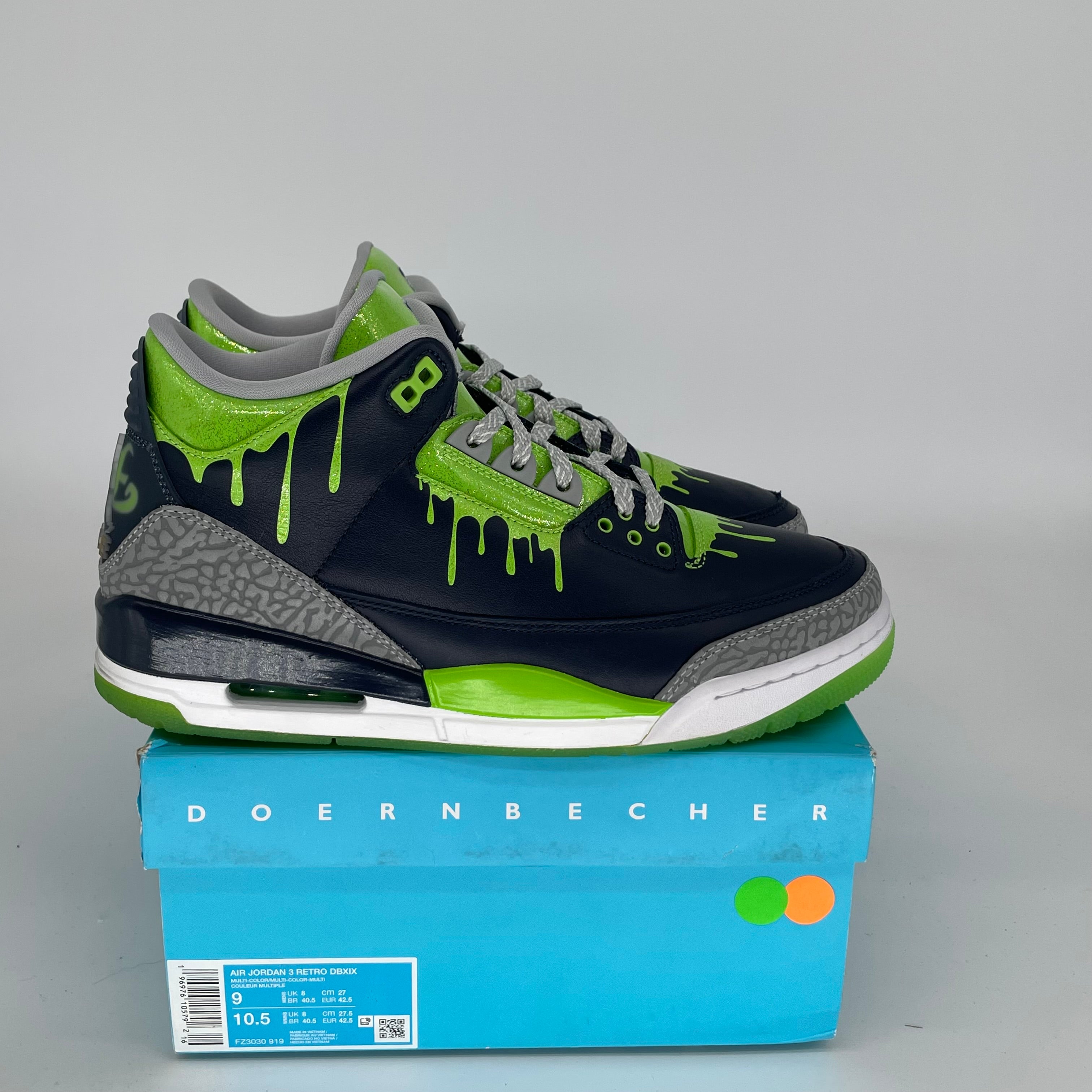Original Title: AIR JORDAN 3 DOERNBECHER HUGO SIZE 9 FZ3030 919   Optimized Title: **Authentic Air Jordan 3 Doernbecher Hugo - Size 9 Men's Basketball Shoes (Style: FZ3030-919) - Limited Edition Sneakers for Collectors & Streetwear Fashion**    Usage Scenarios: **Perfect for Sneaker Collectors, Basketball Games, and Urban Street Style**