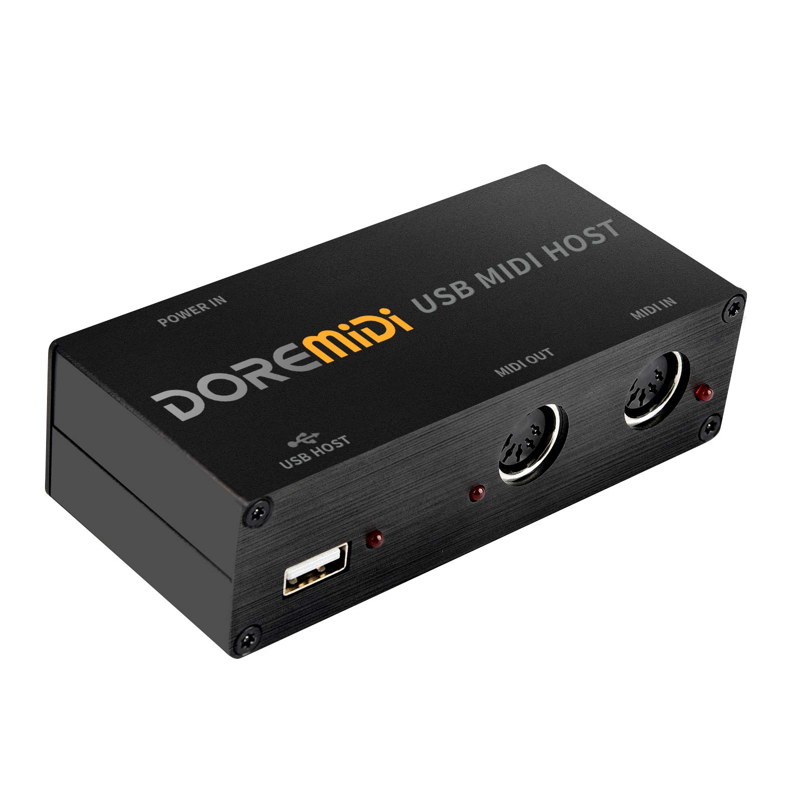 CAMOLA USB MIDI Host Box - USB to MIDI Converter & MIDI Interface for Music Production, Live Performance & Studio Recording