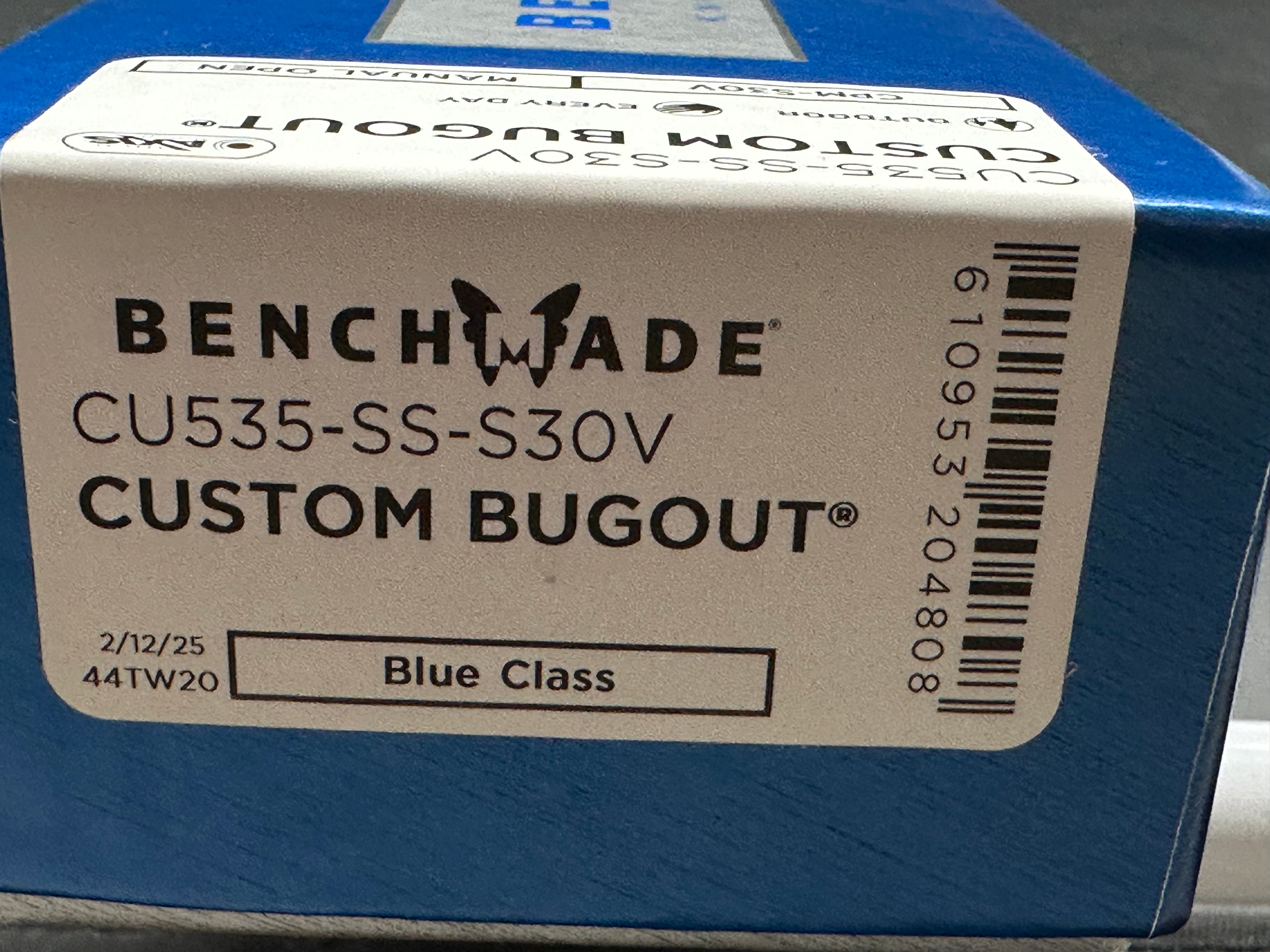 Benchmade Bugout Custom Knife - New 3.24