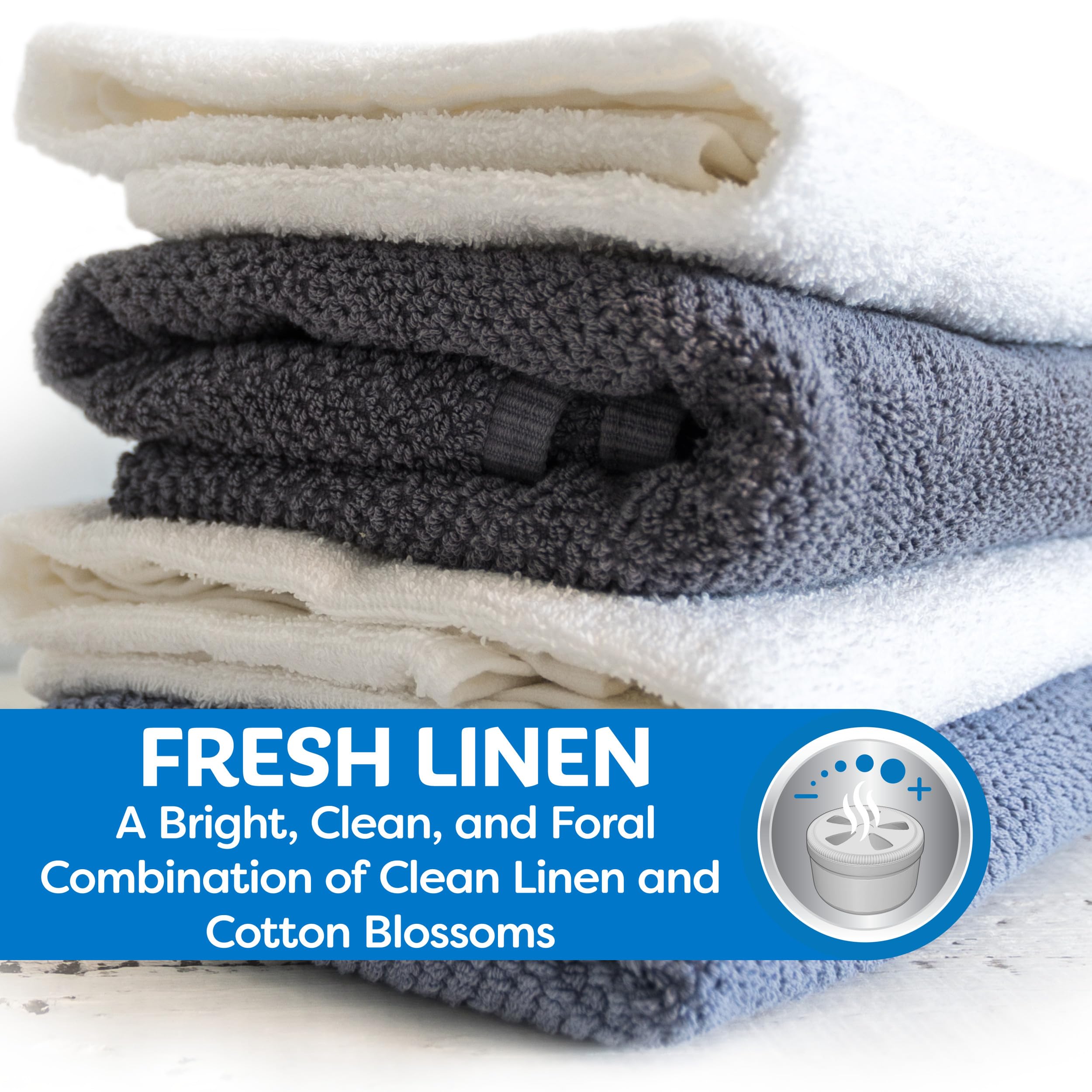 Refresh Your Car Scented Gel Air Freshener - Fresh Linen Fragrance for Cars | Long-Lasting Car Odor Eliminator & Interior Freshener for Daily Commute, Road Trips & Office Parking