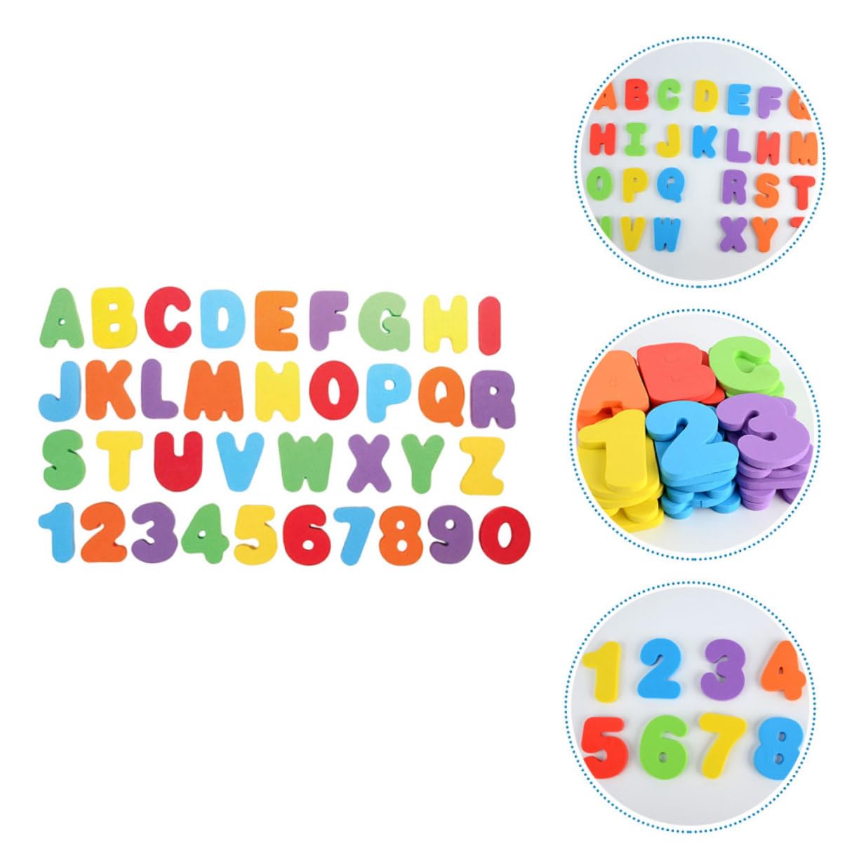 DRESSOOS 1 Set Foam Bath Toys for Kids - Number Counting & Puzzle Learning Toys for Toddlers - Fun Educational Shower Toys for Bathtime Play and Early Math Skills Development