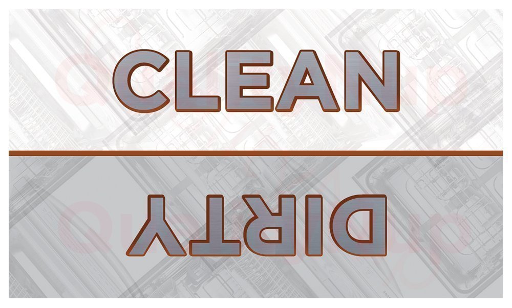 Premium Dishwasher Clean/Dirty Magnet - 30 Mil Thick with Rounded Corners - Perfect for Kitchen Organization & Home Appliance Status Indicator