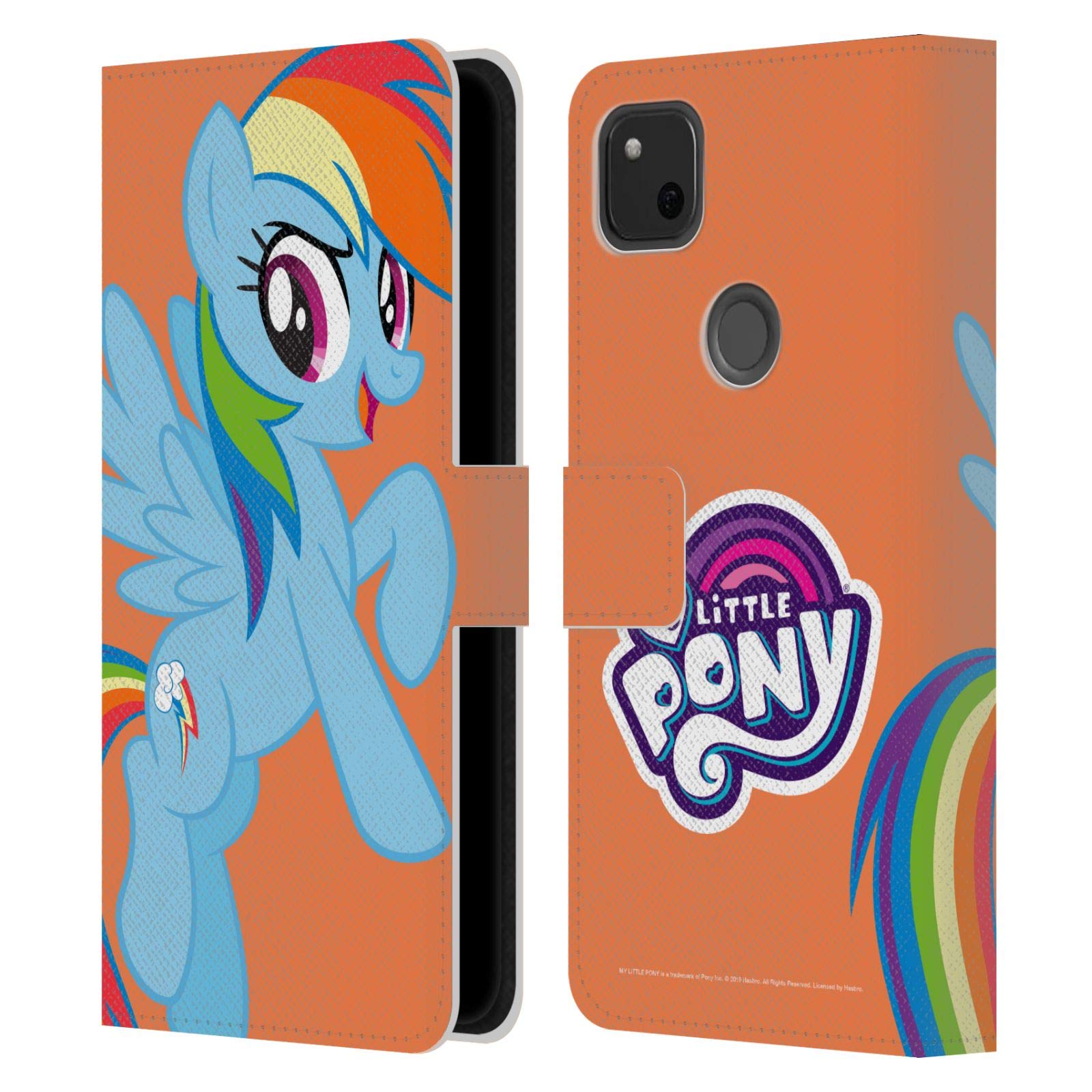 Officially Licensed My Little Pony Rainbow Dash Leather Book Wallet Case - Compatible with Google Pixel 4a - Cute Protective Phone Cover for Kids & Fans - Perfect for School, Travel & Everyday Use