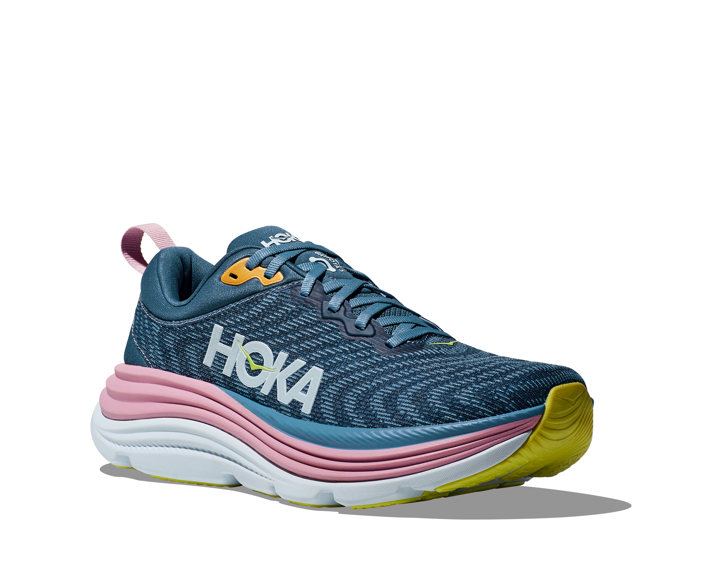Women's HOKA Gaviota 5 Running Shoes (RHD, Real Teal/Shadow) - Stability & Cushion for Road Running, Walking & Everyday Comfort