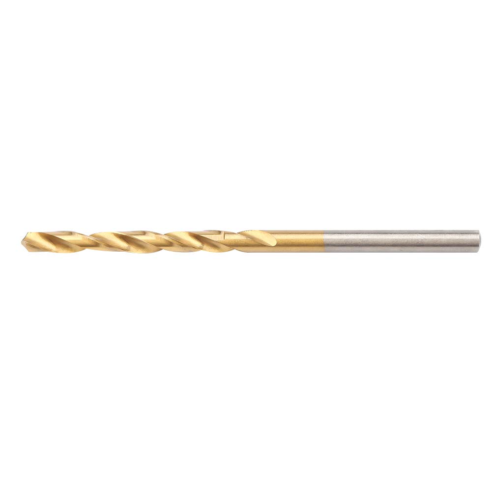 60-Piece High-Speed Steel Titanium Coated Twist Drill Bit Set - Multi-Purpose Drill Bits for Porcelain, Ceramic Tiles, Glass, Mirrors & Plastic - Perfect for DIY Projects, Home Repairs & Crafting