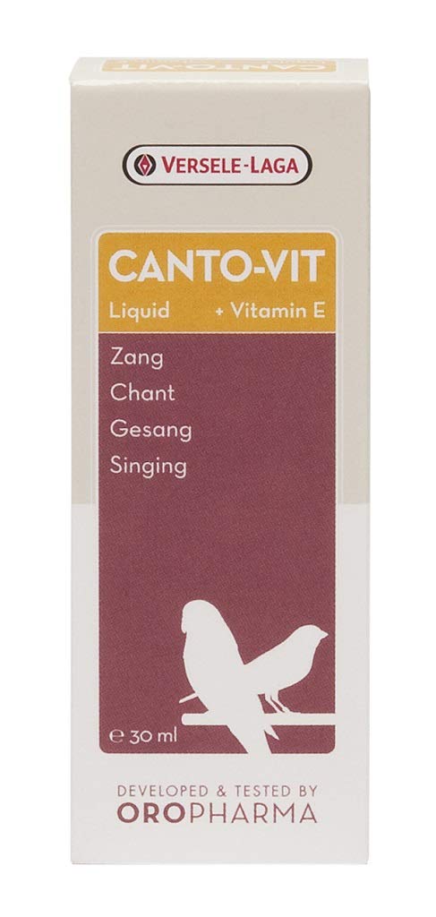 Versele Laga Canto-VIT Liquid Vitamin Supplement for Cage Birds - 30ml | Essential Nutrients for Canaries, Finches & Parakeets | Supports Immune System & Feather Health