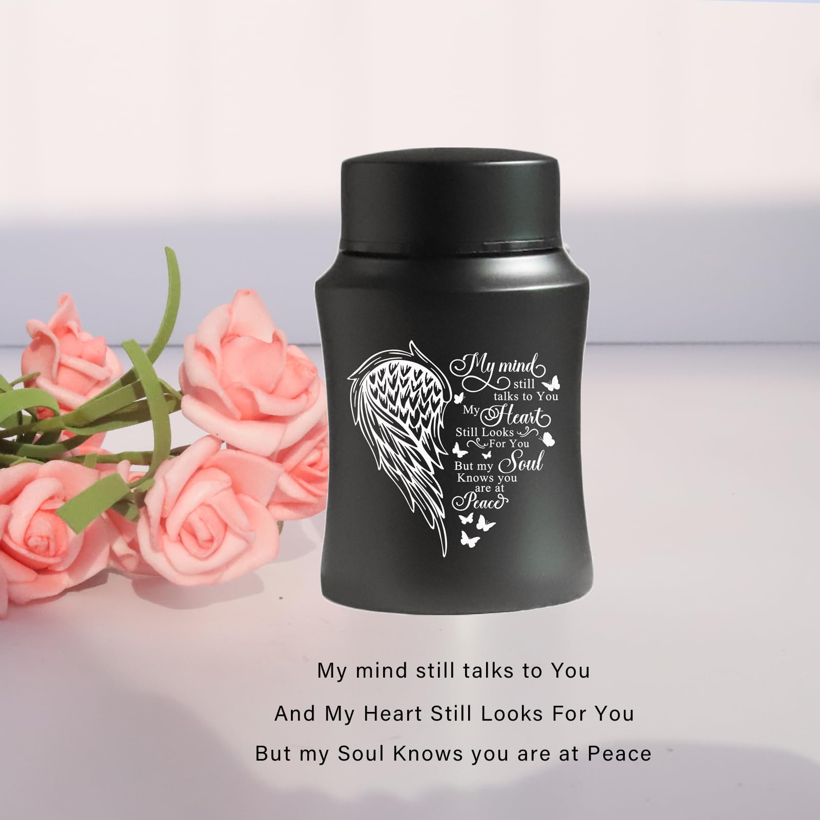 4.5 Inch Small Stainless Steel Cremation Urn for Human Ashes - Mini Keepsake Memorial Urn Container - Perfect for Home Display, Travel, or Scattering Ceremonies