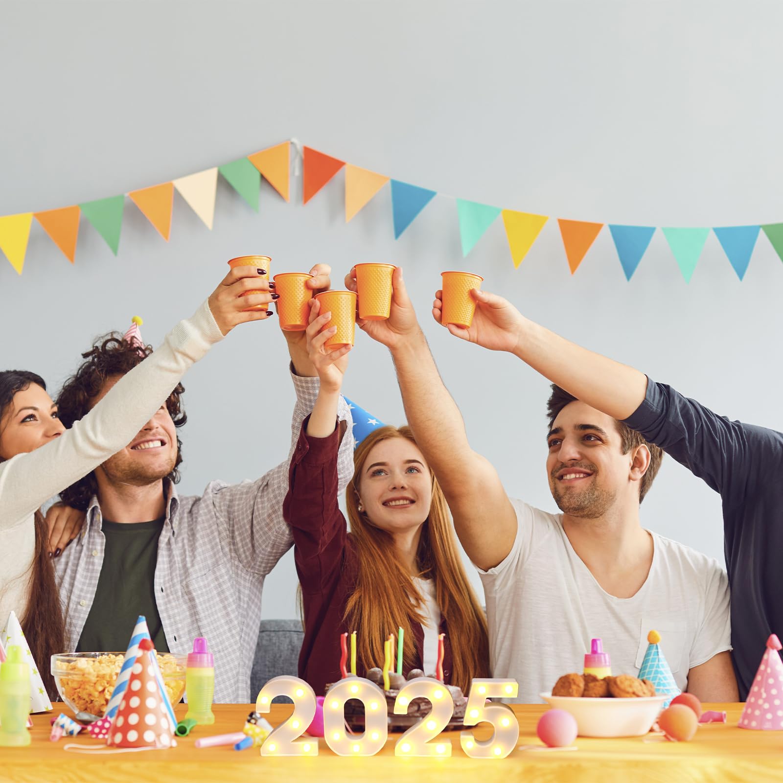 2025 LED Light Up Numbers - Battery Operated Graduation & New Year Party Decorations for Tables, Walls & Events - Glowing Number Signs for 2025 Graduation Parties, NYE Celebrations & Special Occasions