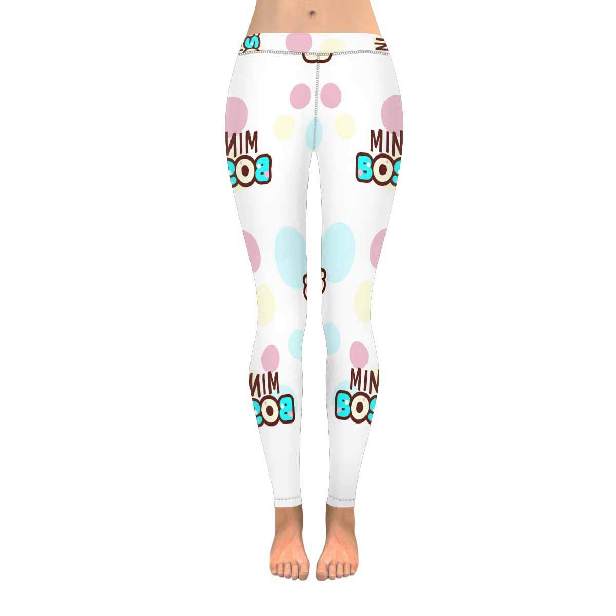 **InterestPrint Women's Stretchy Yoga Pants with Cherry Markers Pattern - High Waist Full-Length Active Leggings for Yoga, Gym & Casual Wear**