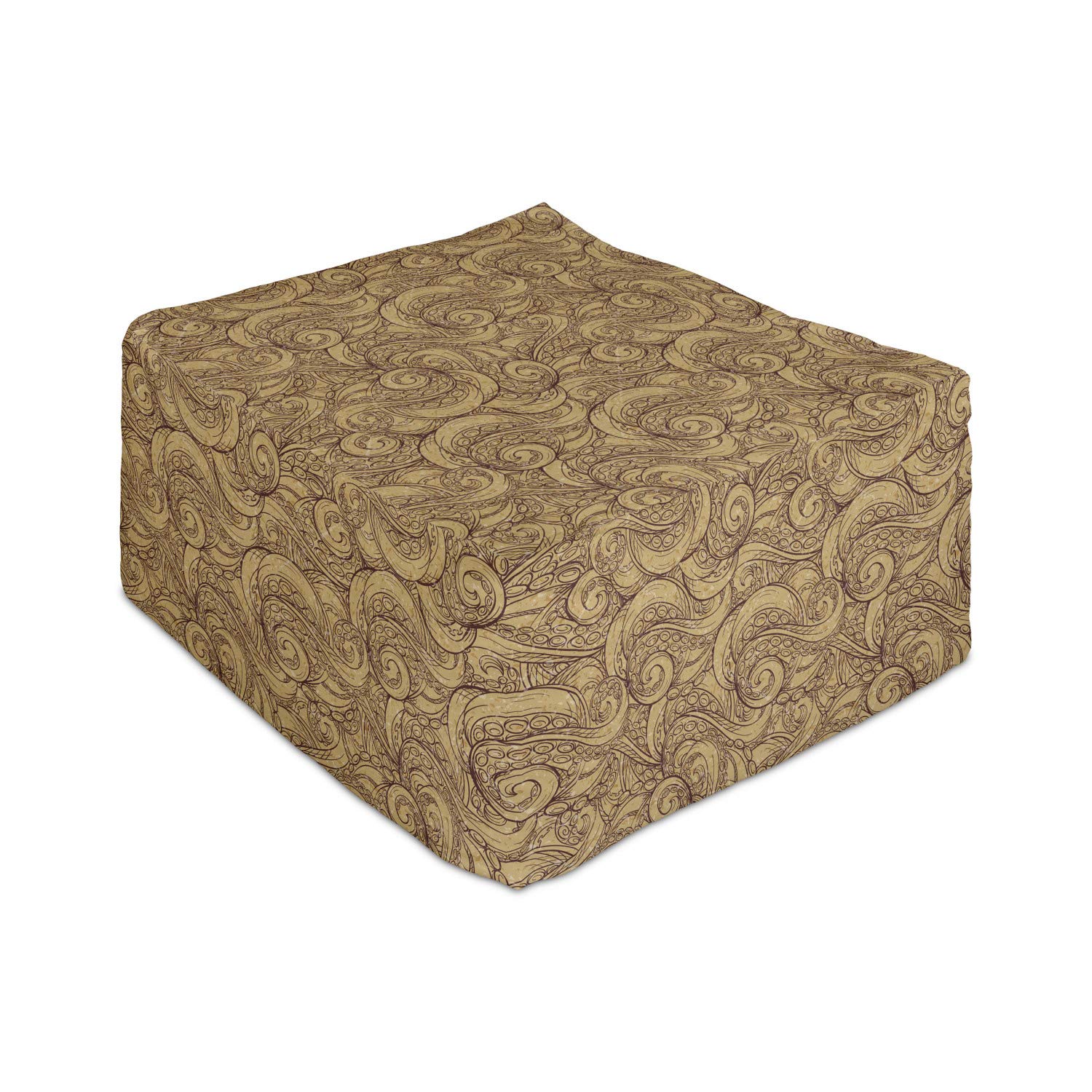 Ambesonne Octopus Foot Stool Ottoman - 25