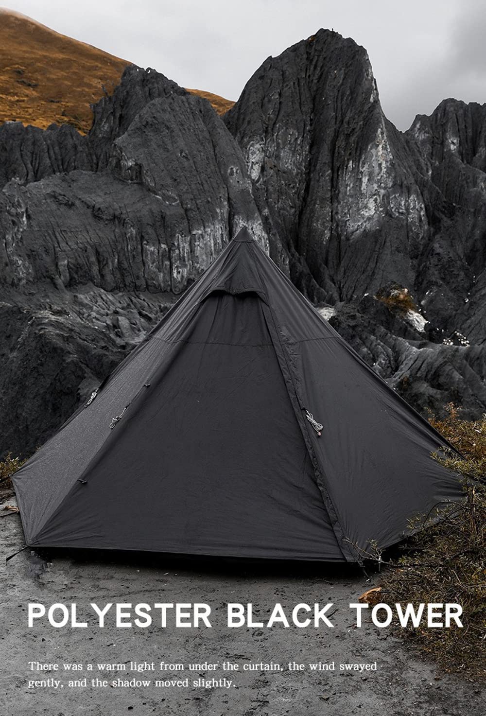 UNISTRENGH 4 Season Waterproof Camping Tent - Double Layer Sun Shelter Teepee for Outdoor Hiking, Hunting & Backpacking | Perfect for Family Camping, Beach Trips & Wilderness Adventures