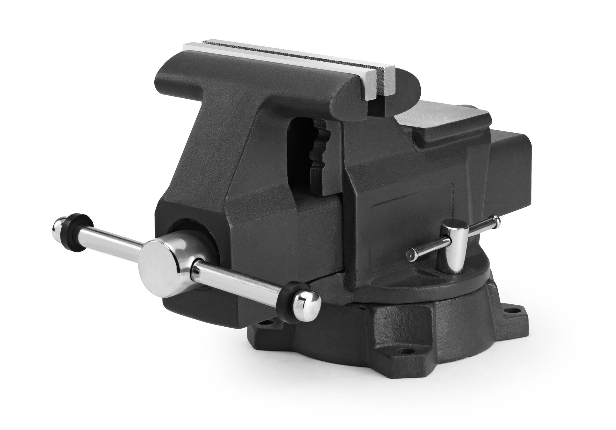 5-Inch Heavy Duty Bench Vise - Shop Iron 22014 - Professional Metalworking & Woodworking Tool for DIY Projects, Home Garage, and Workshop Use