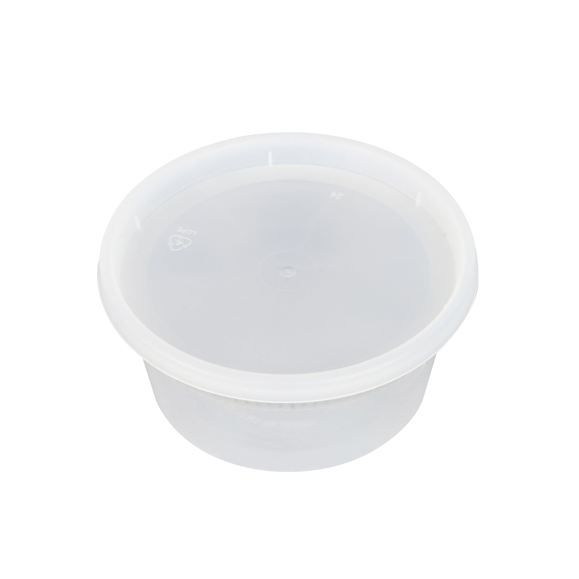 12 oz Clear Plastic Soup Containers with Lids (100-Pack) - Microwave Safe, Leak-Proof Round Food Storage Containers 4.5