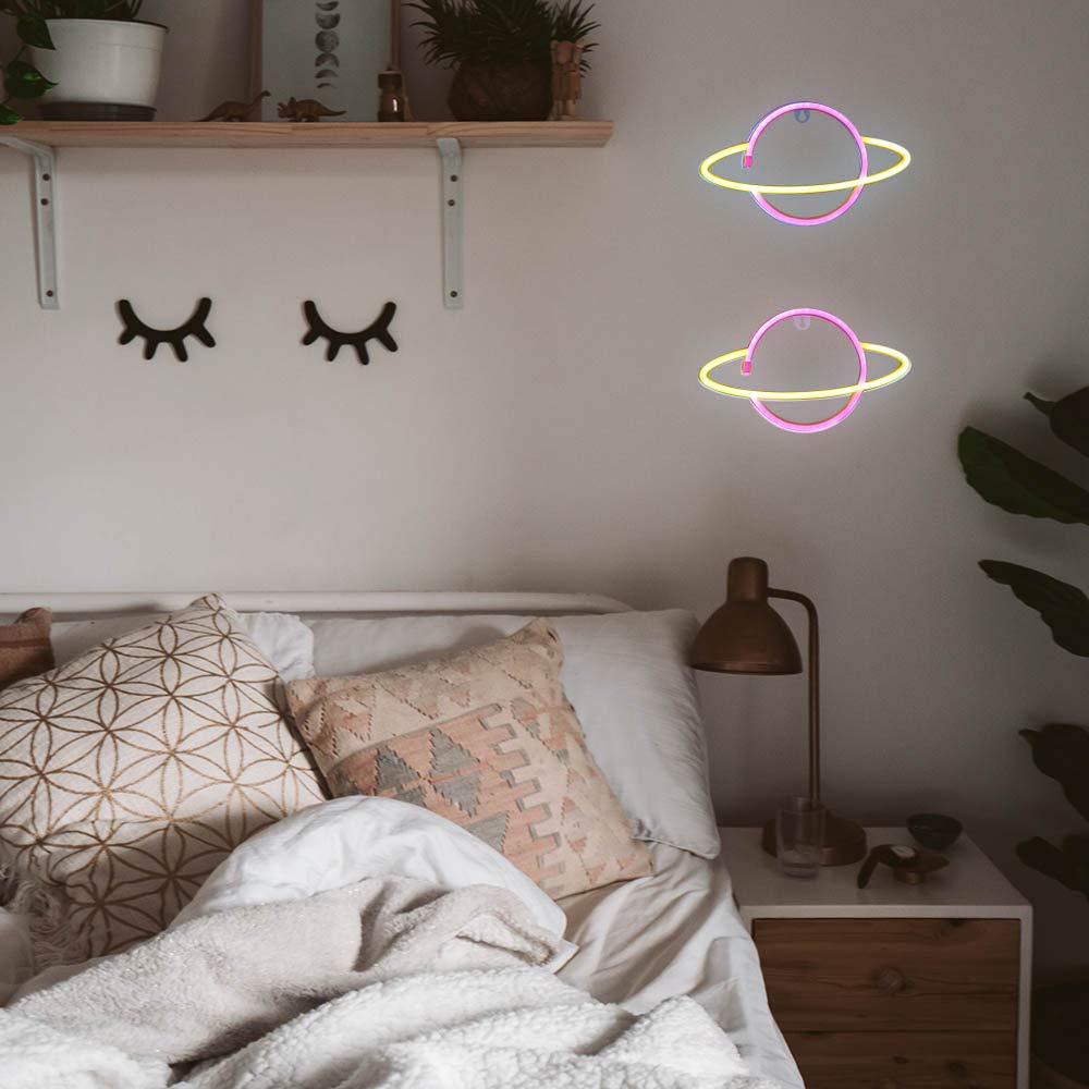 LED Neon Wall Lamp - Customizable Hanging Neon Light for Bedroom, Kids Room, Party & Wedding Decor | Perfect for Home, Bar, Beach & Birthday Party Decorations
