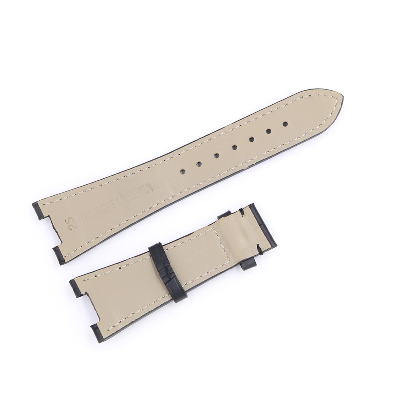 25mm Genuine Leather Watch Band Replacement for Patek Philippe Nautilus 5711/5712/5726 - Luxury Watch Accessory for Men, Business & Formal Occasions