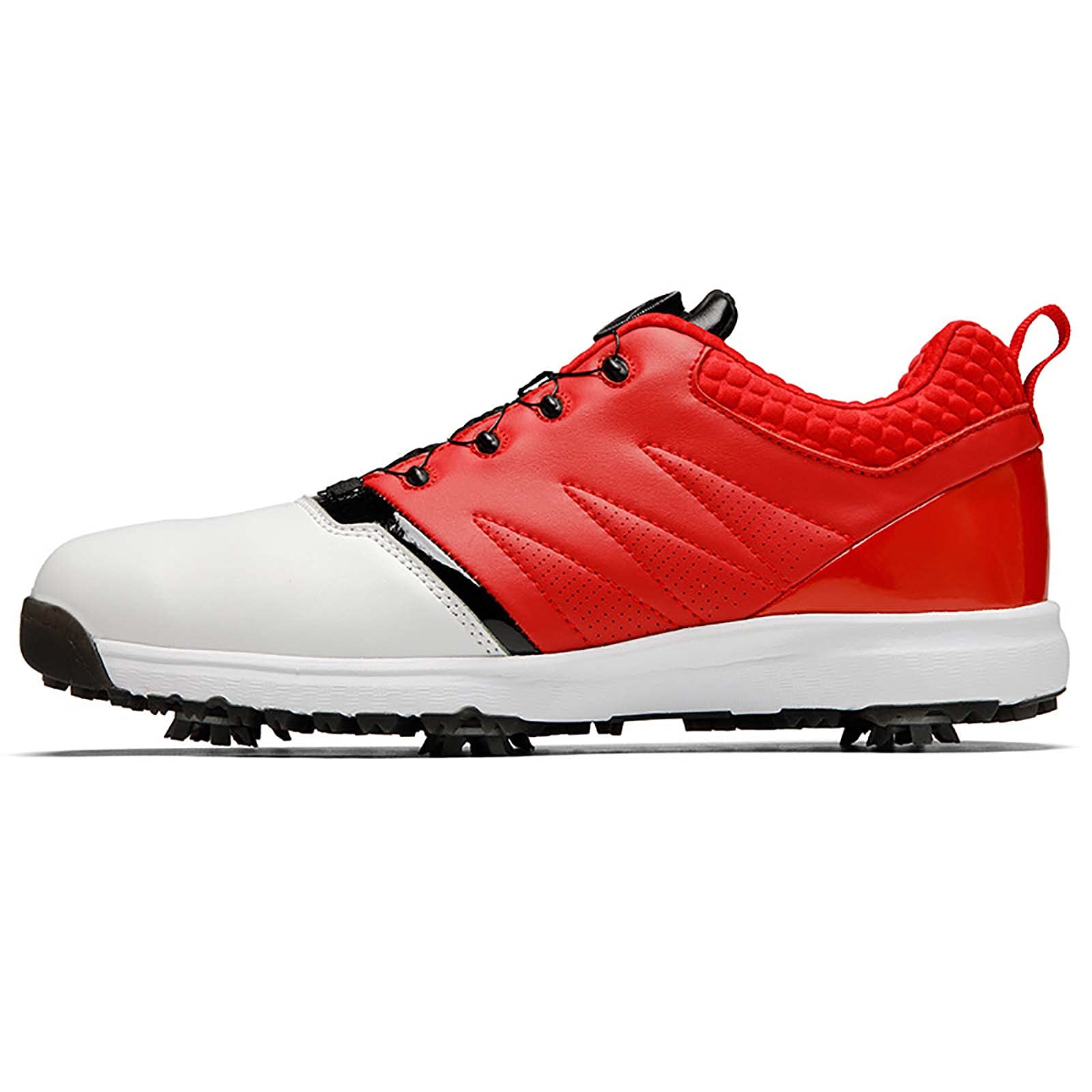 **Men's Waterproof Golf Shoes - Non-Slip Breathable Comfortable Sneakers for Training & Sports - Best Grass Golf Shoes for Men (Red, Size 8 US) - Ideal Golf Gifts for Father's Day & Outdoor Play**