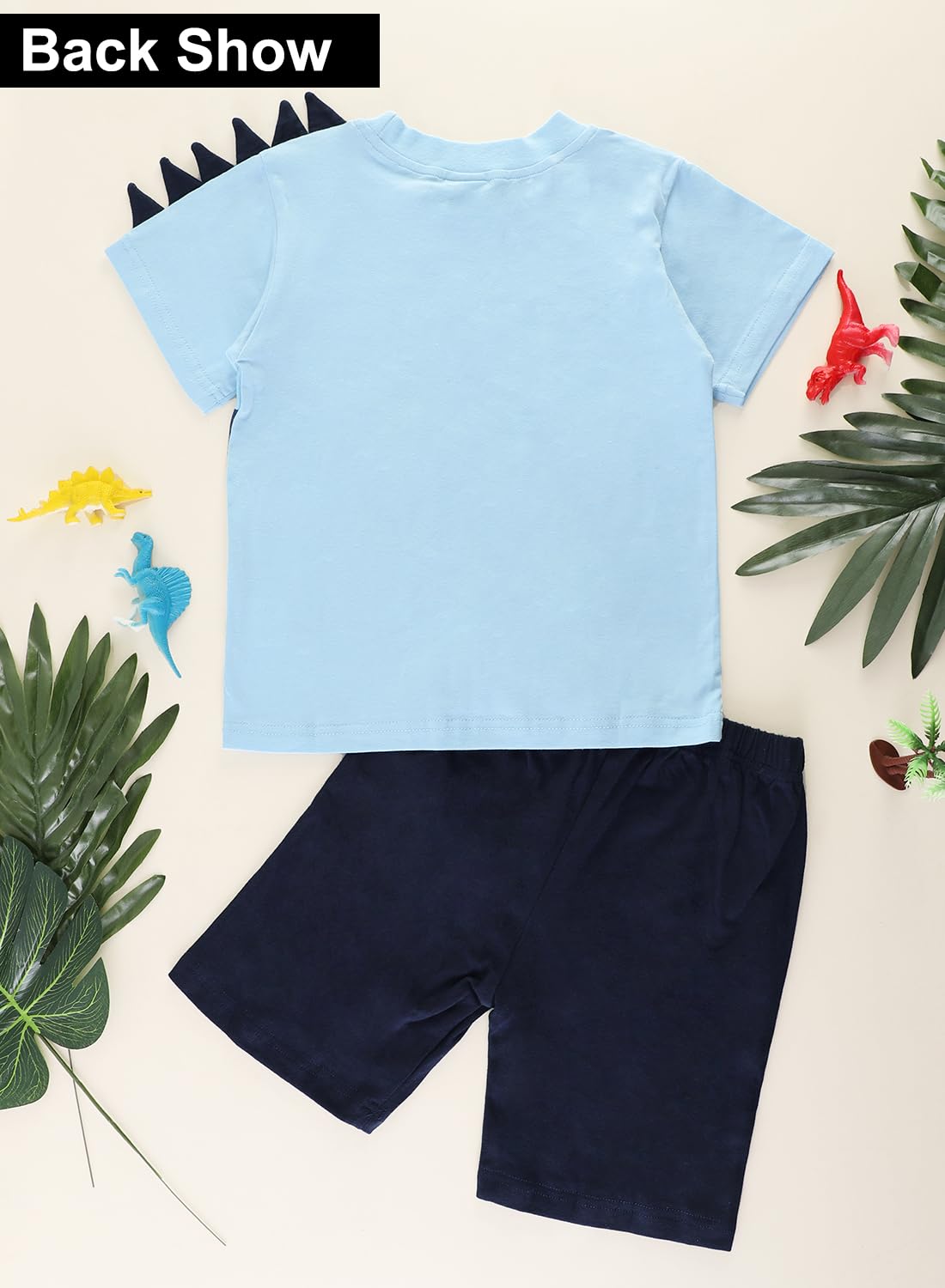 Dinosaur Summer Outfits for Toddler Boys - Cute Baby Clothes Set with Shirt & Shorts with Pocket - Perfect for Playtime, Daycare & Outdoor Adventures