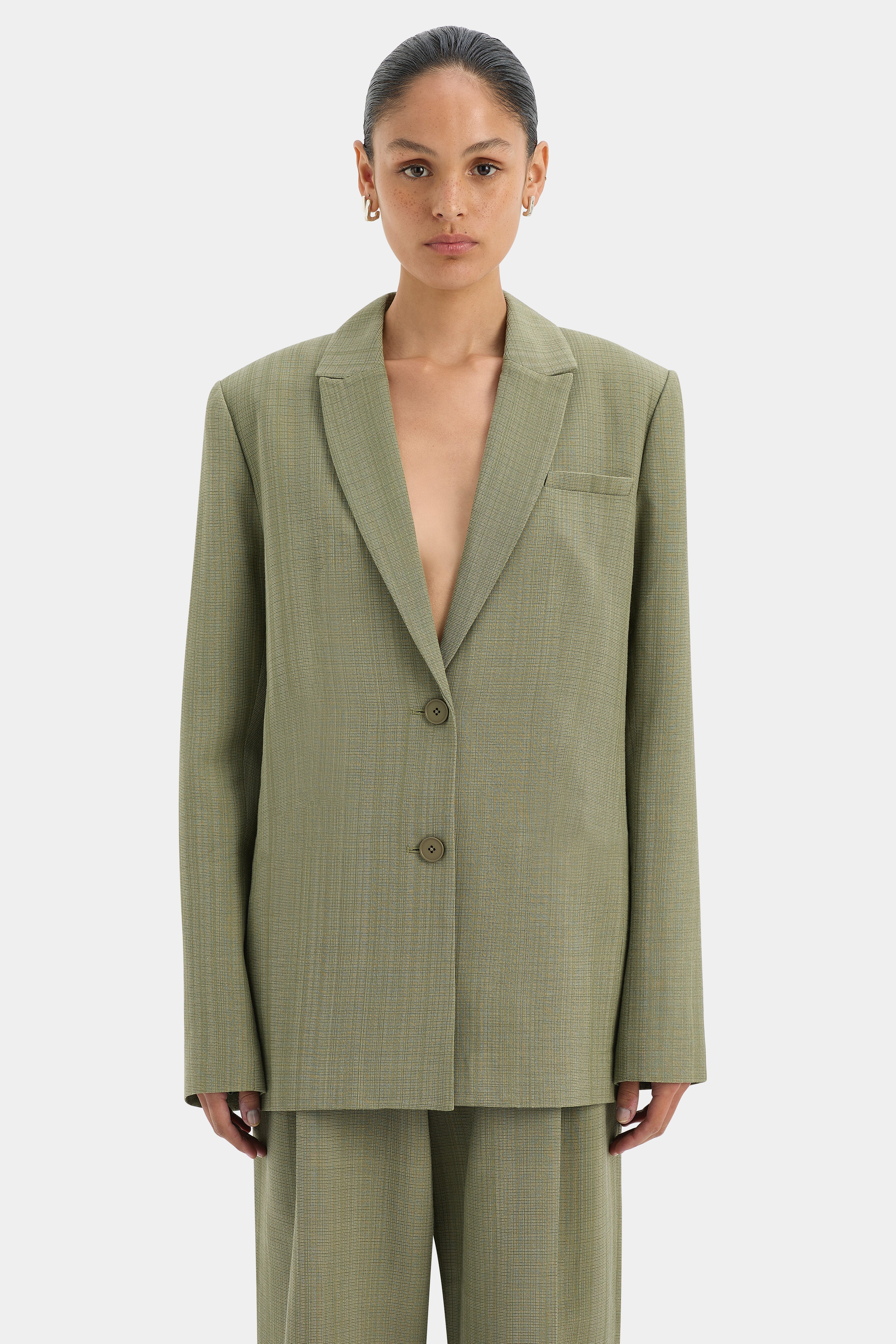 Evanthe Blazer Olive - Stylish Women's Casual Jacket for Work & Outfits | Perfect for Office, Travel & Everyday Wear