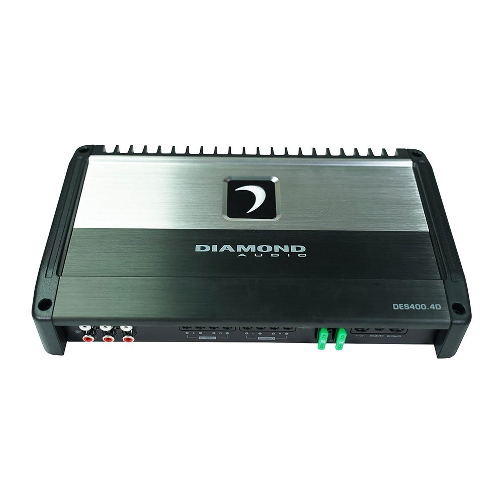 Refurbished Diamond Audio DES400.4D 400W RMS 4-Channel Class D Car Amplifier - Premium Sound for Cars, Trucks & SUVs
