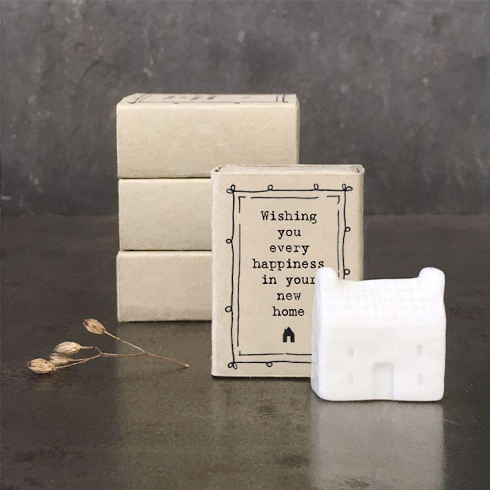 East of India MINI Matchbox - 'Wishing You Every Happiness in Your New Home' Keepsake Gift Box | Thoughtful Housewarming Present for New Homeowners | Perfect Letterbox Gift for Moving In, Home Decor & Special Occasions