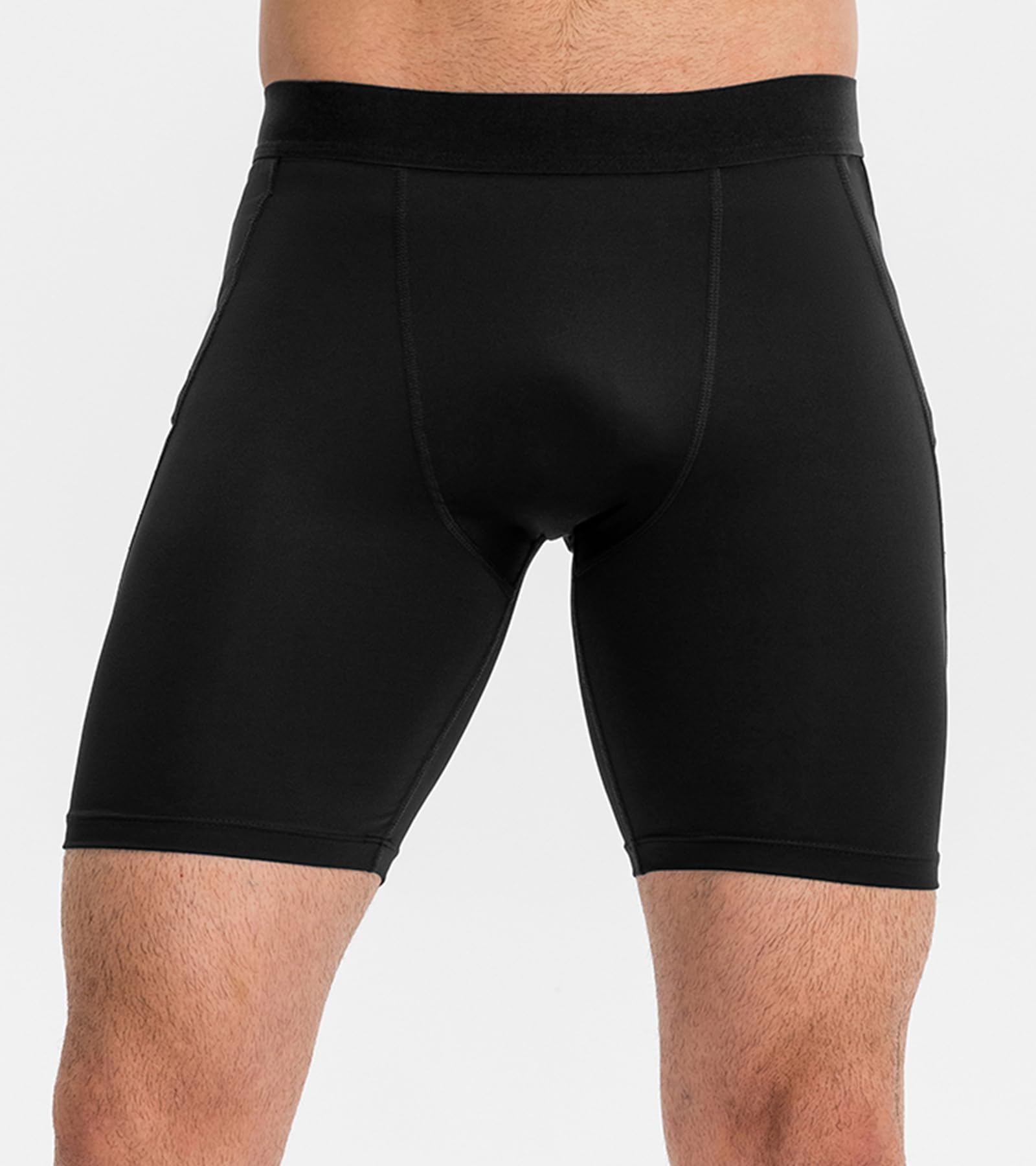 SPVISE 1 or 3 Pack Men's Compression Shorts with Pocket - Breathable Spandex Workout Underwear for Gym, Running, Basketball & Sports - Perfect for Training, Cycling & Active Lifestyle