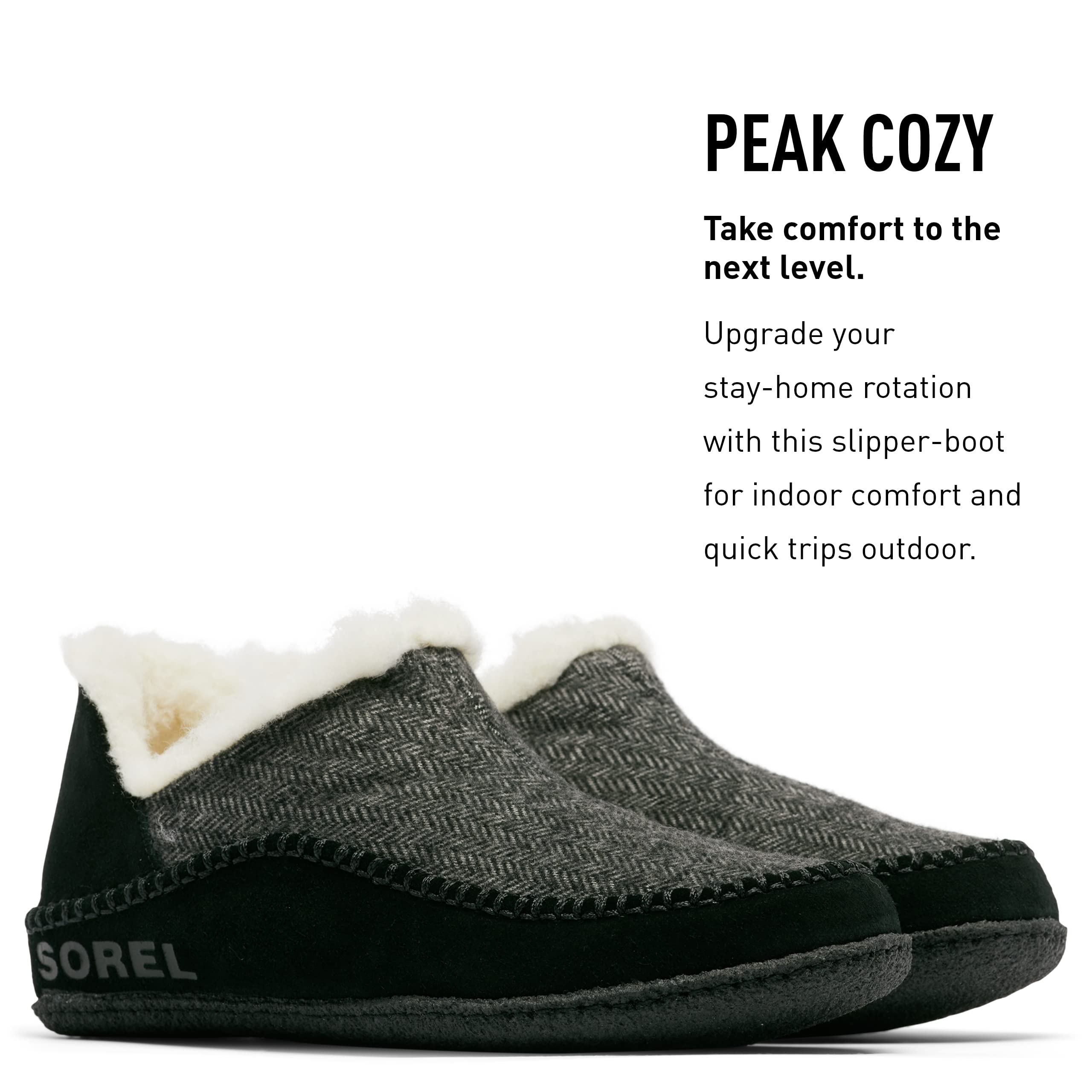 Sorel Men's Manawan 2 Slip-On Winter Slippers - Cozy Indoor/Outdoor House Shoes for Cold Weather Comfort at Home & Cabin