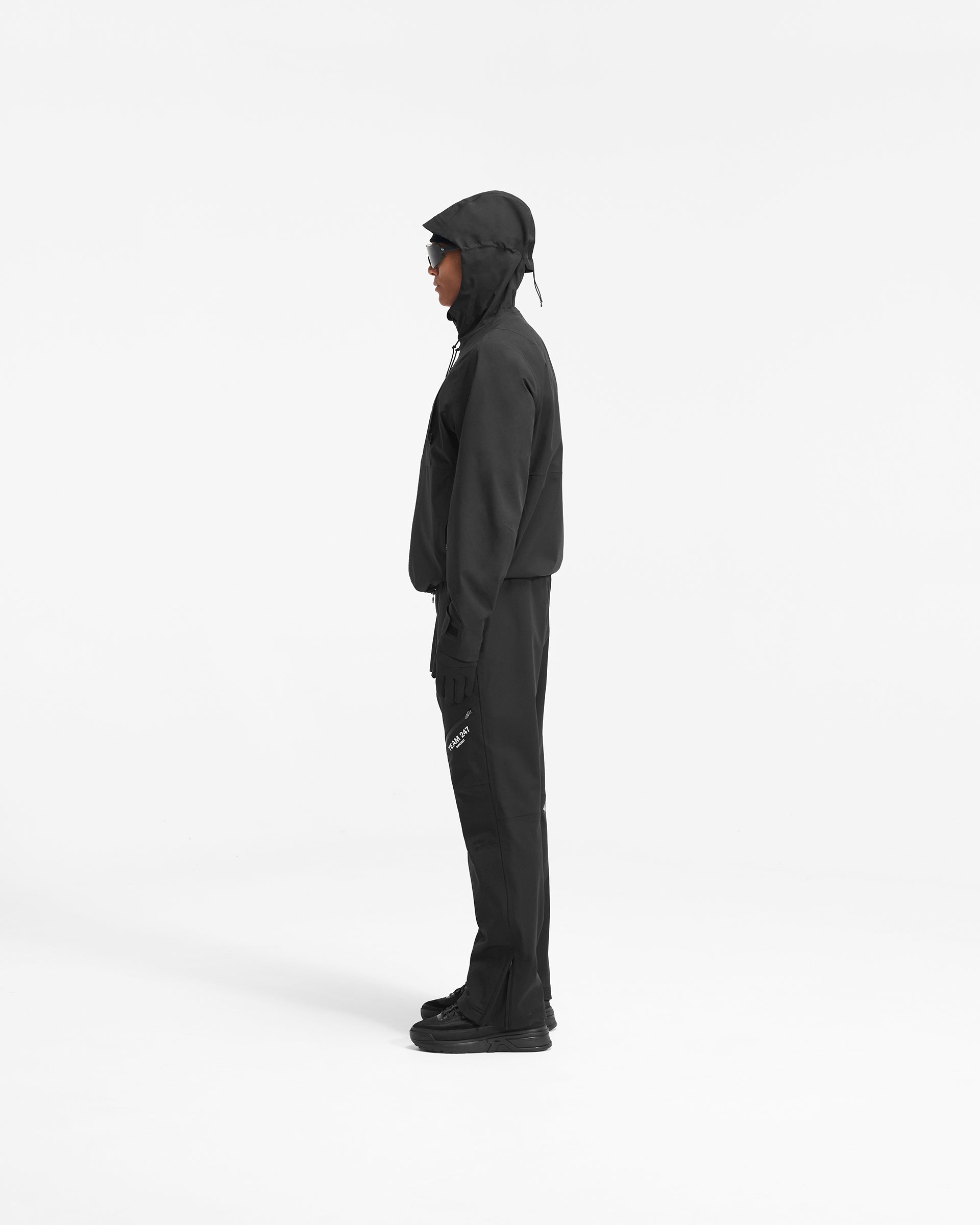 Team 247 Mission Jacket - Waterproof Windbreaker for Outdoor Adventures, Hiking & Travel - Black Tactical Jacket for Men & Women - Perfect for Camping, Running & Everyday Wear