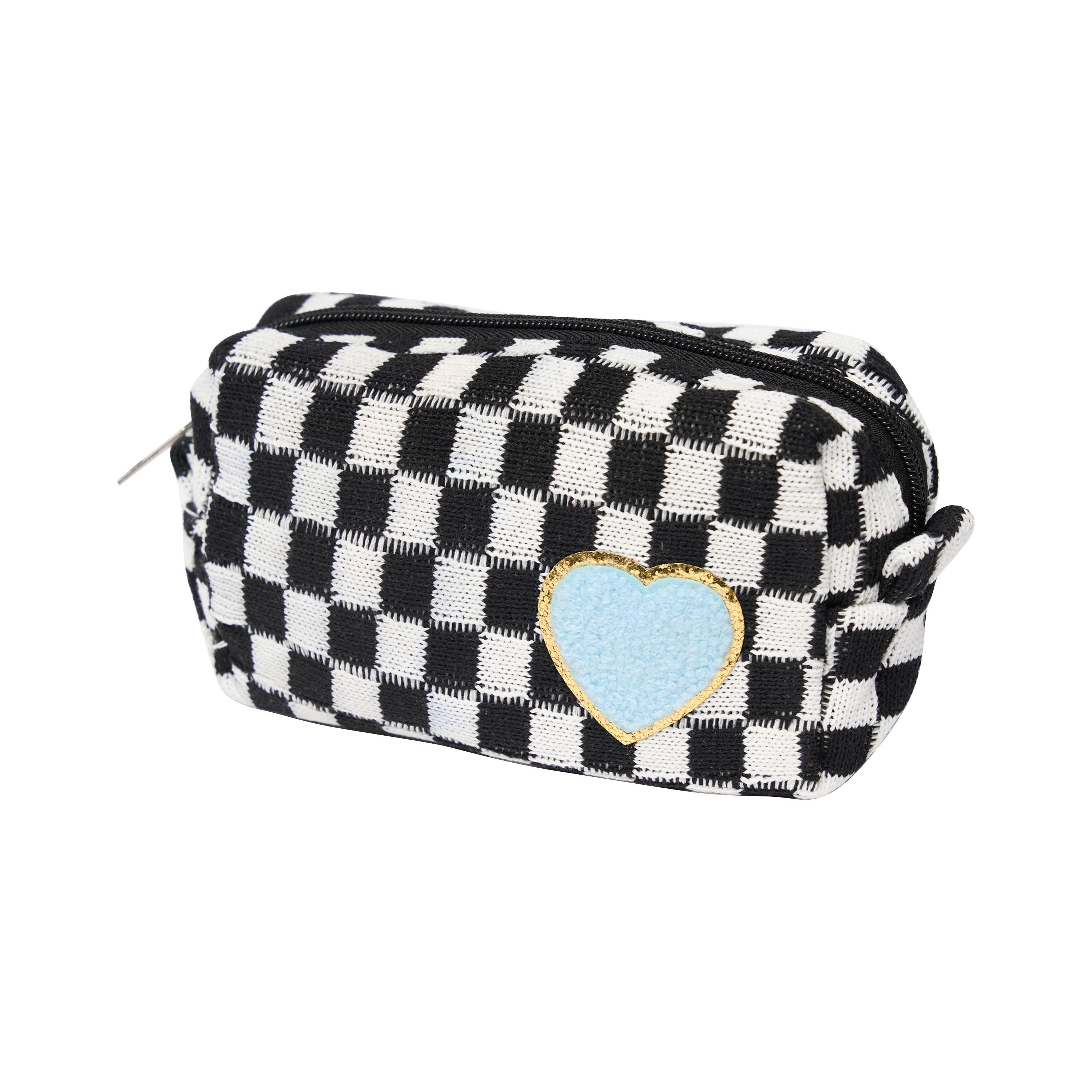 Soft Chenille Cosmetic Bag for Women - Waterproof Makeup Pouch with Zipper - Perfect for Travel, Gym, and Everyday Use