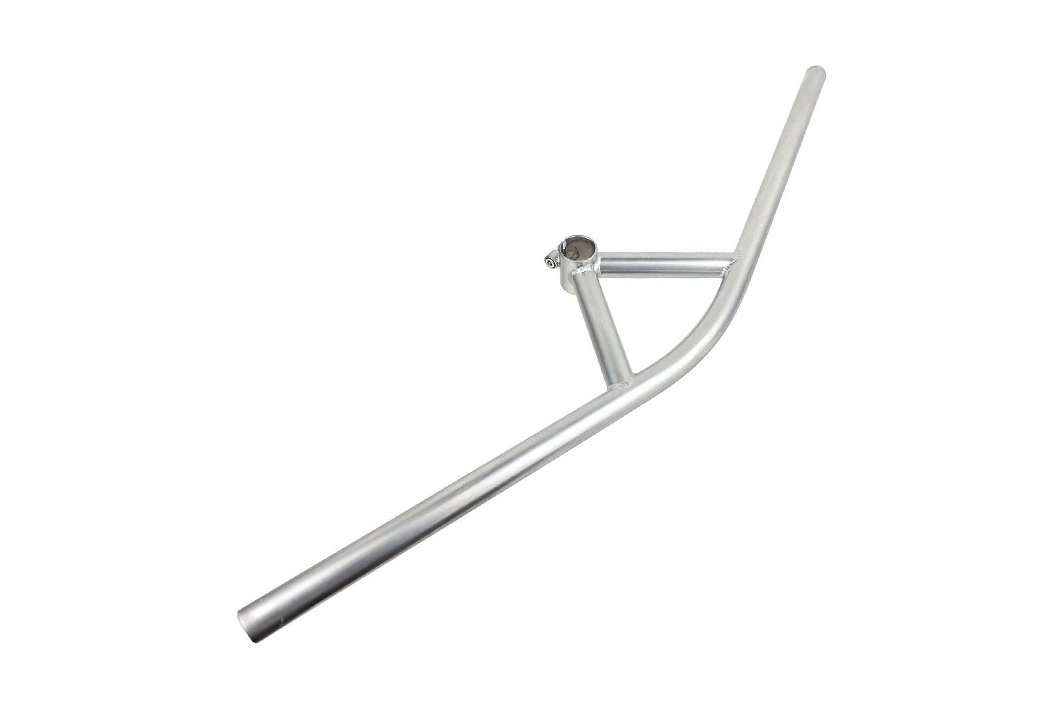 Blue Lug Fairweather B903 Bullmoose Handlebar 710mm Width 15mm Sweep Silver - Premium BMX & Cruiser Bike Handlebars for Urban Commuting & Street Riding