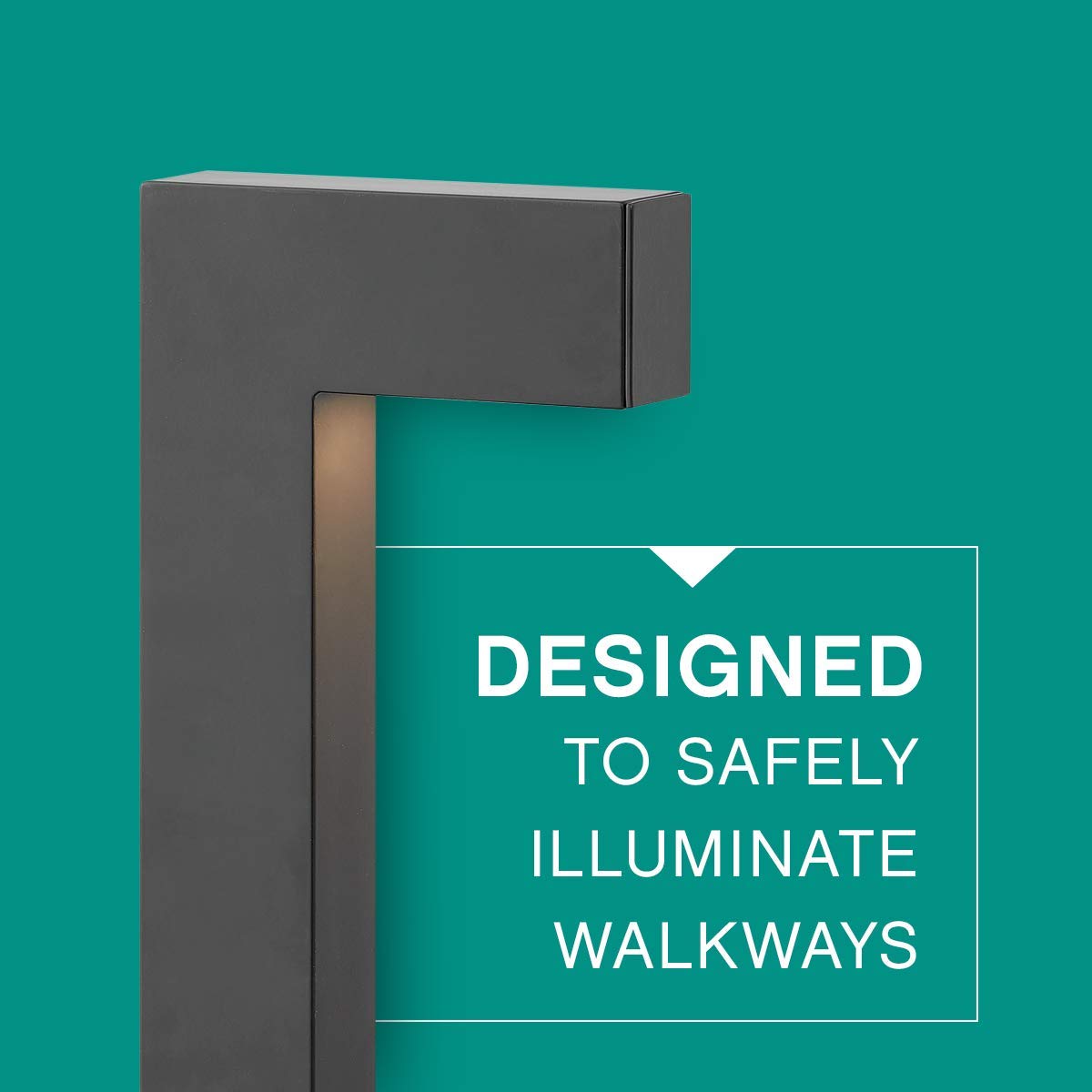 Hinkley 1518TT LL Atlantis Path Light in Titanium Finish - Outdoor Landscape Lighting for Garden, Walkway, and Patio