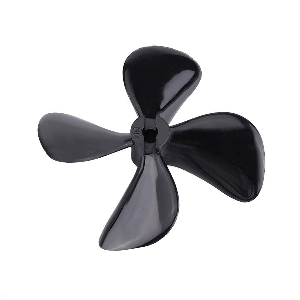 Tbest 2Pcs RC Boat Propellers - 4 Blade CCW/CW Full Immersion Propeller for RC Ship Models - 60mm 7 Vane 4mm Shaft - Perfect for RC Boats, Ships & Watercraft Racing Accessories