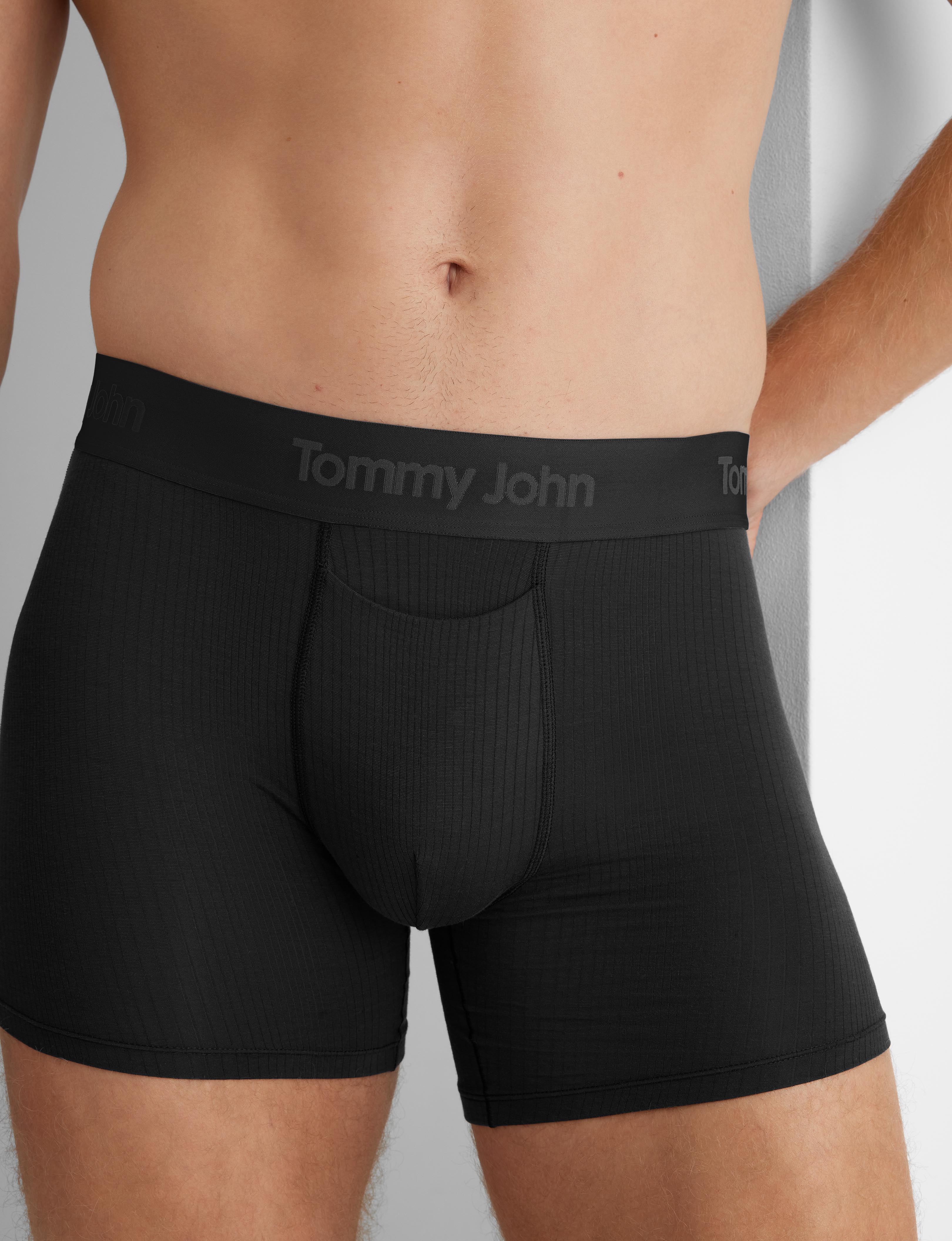 Premium Second Skin Luxe Rib Trunk 4-Pack (6 Pairs) - Ultra Soft Men's Underwear for All-Day Comfort at Work, Gym & Travel