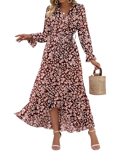 Big Floral Wine Red