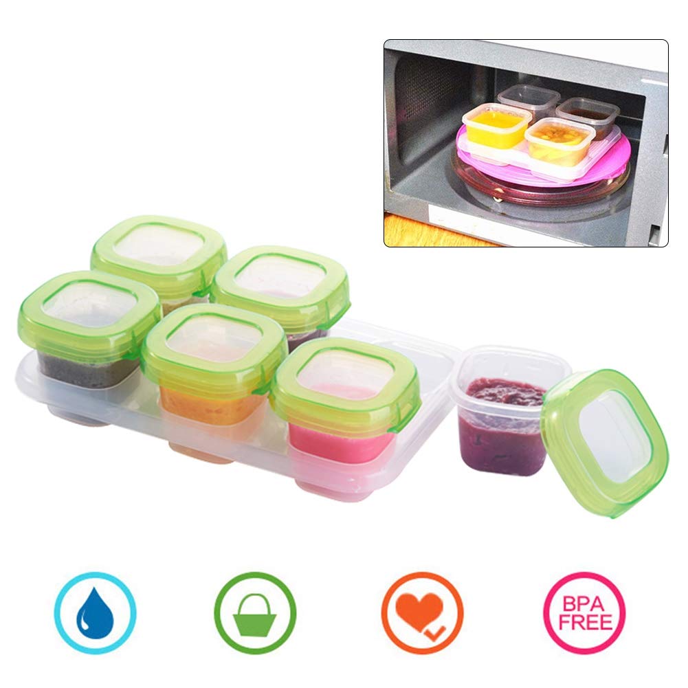 Baby Snack Containers - BPA-Free, Microwave & Dishwasher Safe, Freezer & Fridge Storage with Lids | Impact-Resistant Small Food Containers for Babies | Perfect for Home, Kitchen, Travel & Daycare Use